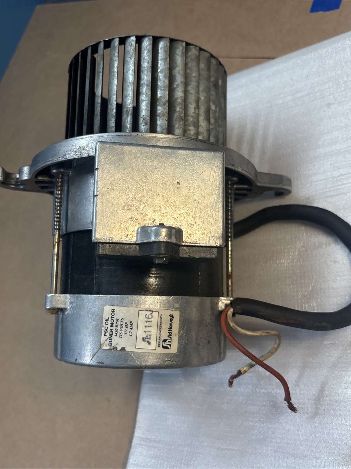 Sid Harvey 1116J 3450 RPM 1/7 HP PSC Burner Motor