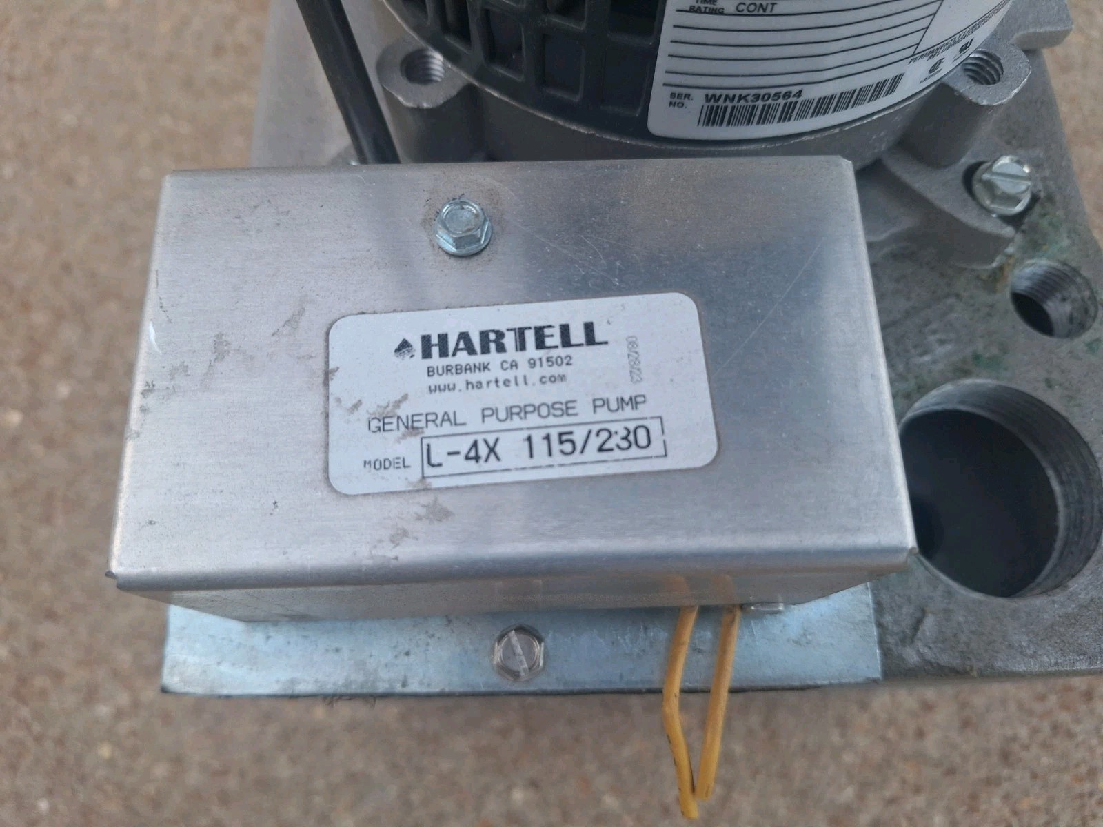 L4X-115/230 HARTELL Condensate Removal Pump: 115/230V AC, 2 gal Tank, 1/2 hp, 45