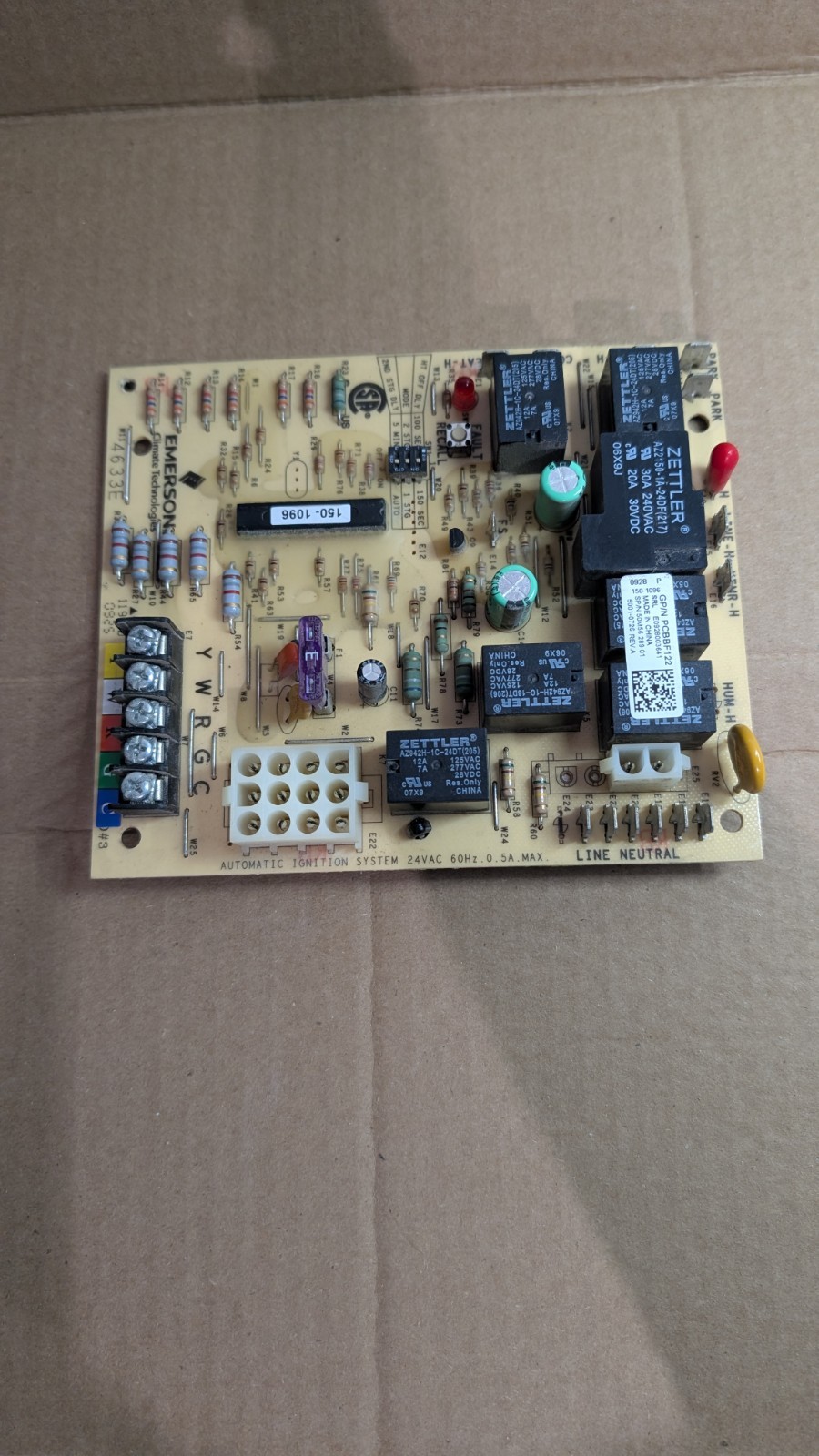 Emerson Control Circuit Board PCBBF122 150-1096 E0928003641 50M56 289 01 Tested