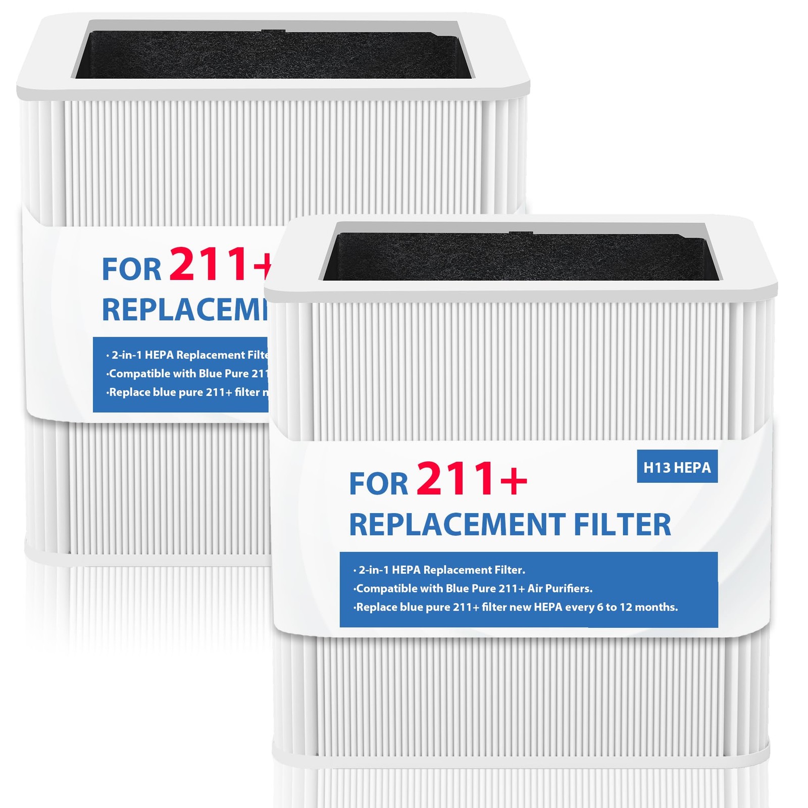 2Pack 211+ Replacement Filter Compatible with 11″ x x 11.6″,