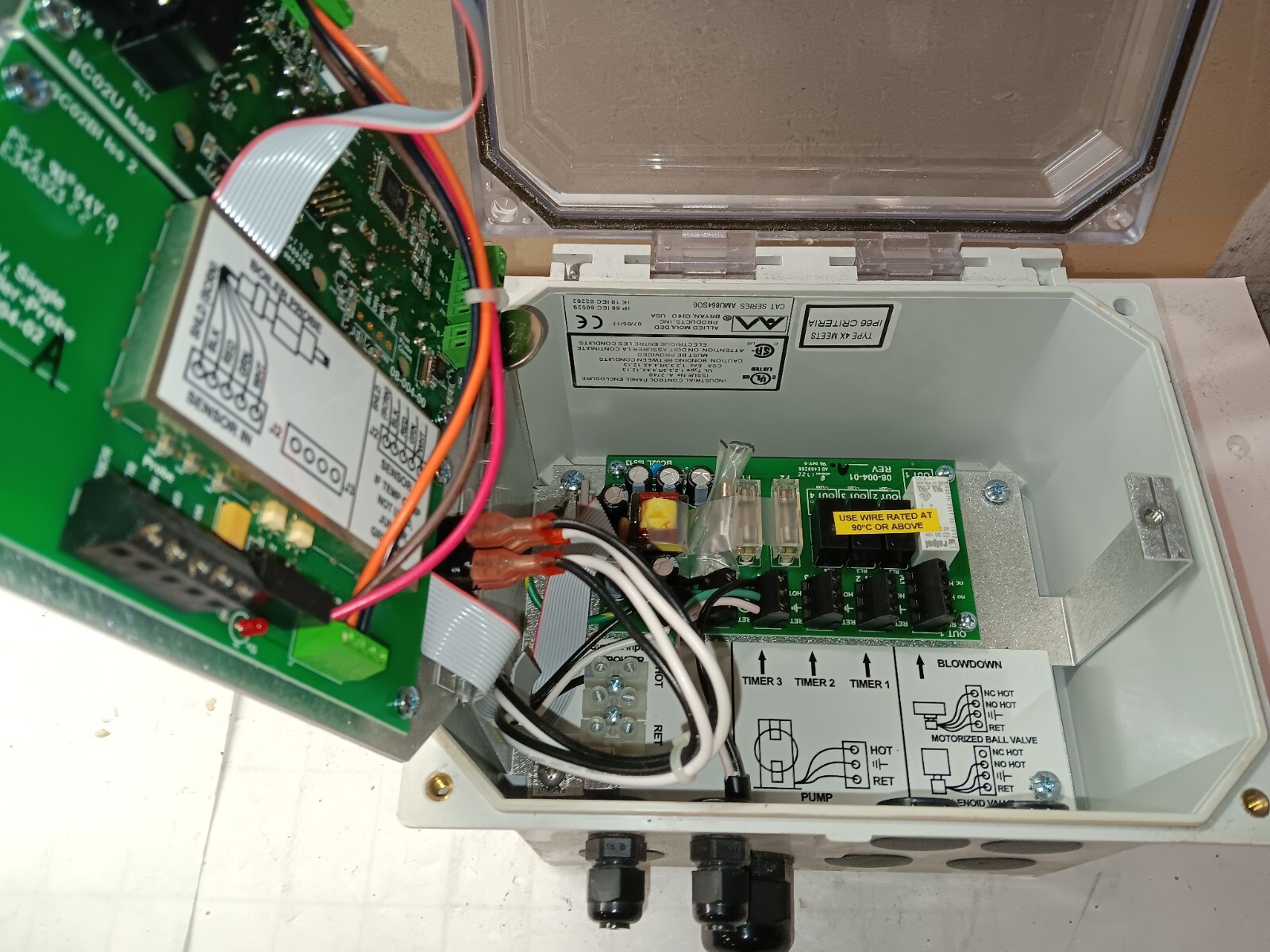 PULSAFEEDER MVBXPHXS010-G64 MICROVISION BOILER CONTROL 120/230V 5 AMP 4X/IP65