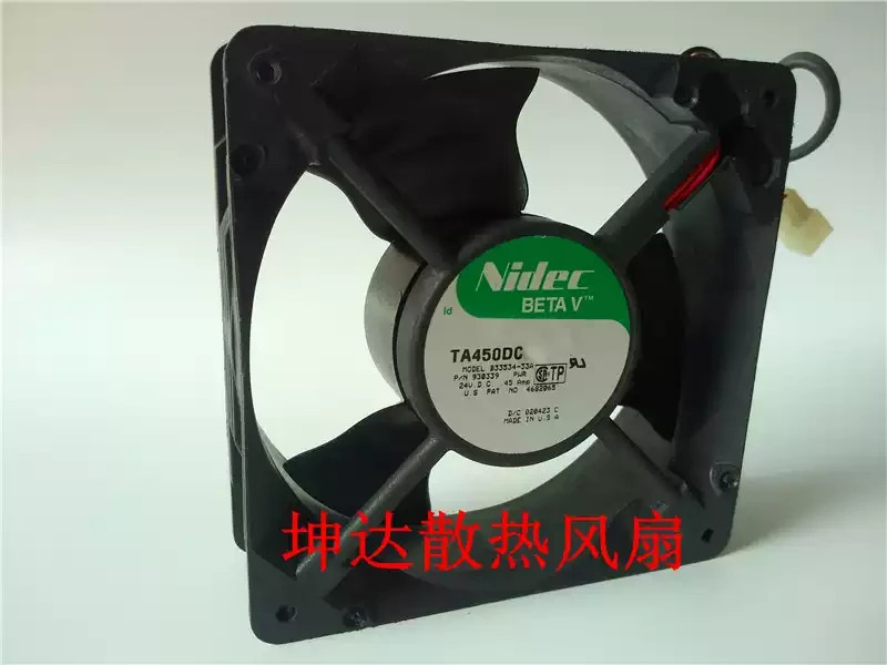 1PCS Nidec B33534-33A 24V 0.45A 12CM 3-wire Dual-Ball Bearing inverter cooling