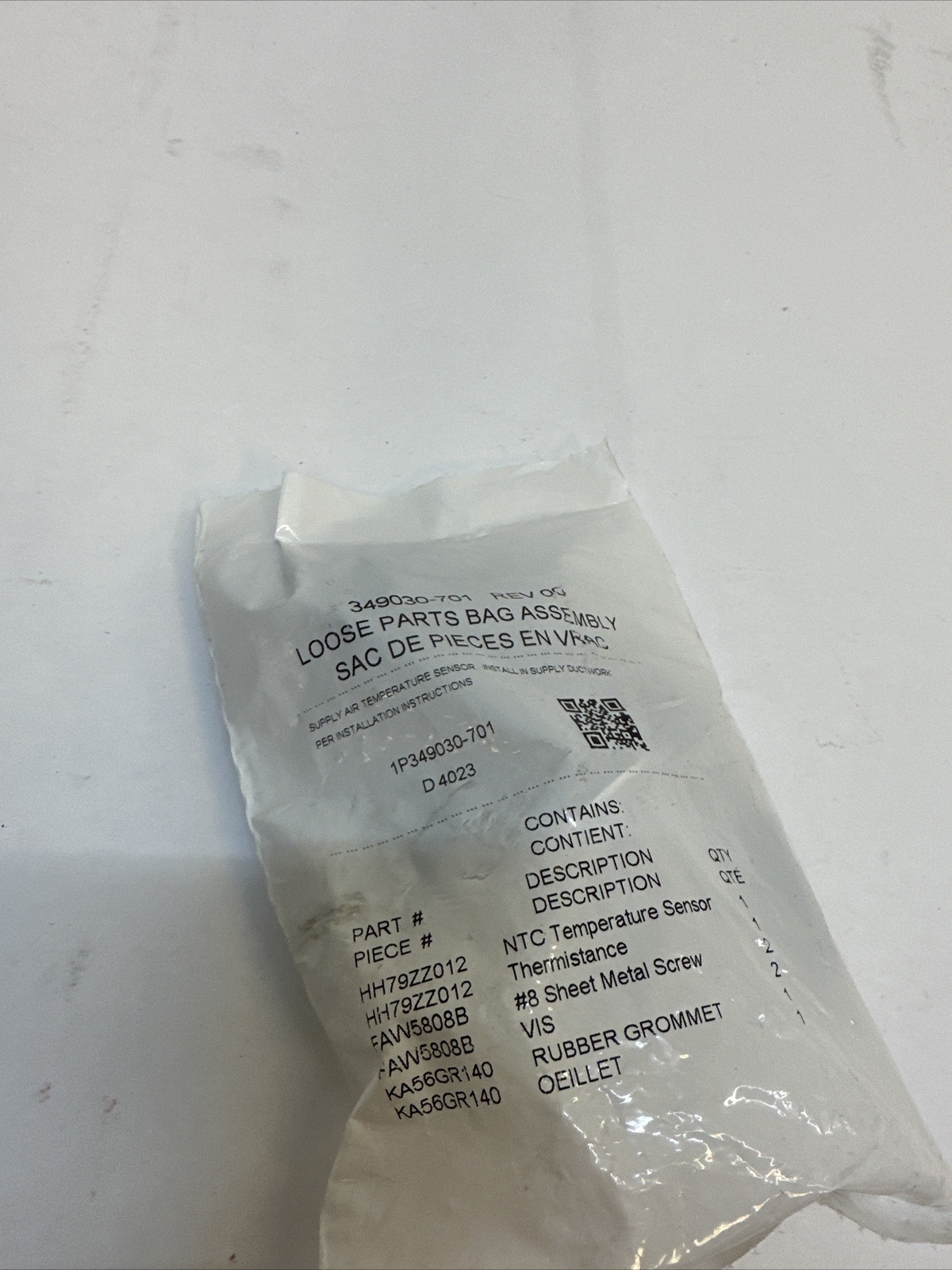 Supply Air Temperature Sensor 349030-701