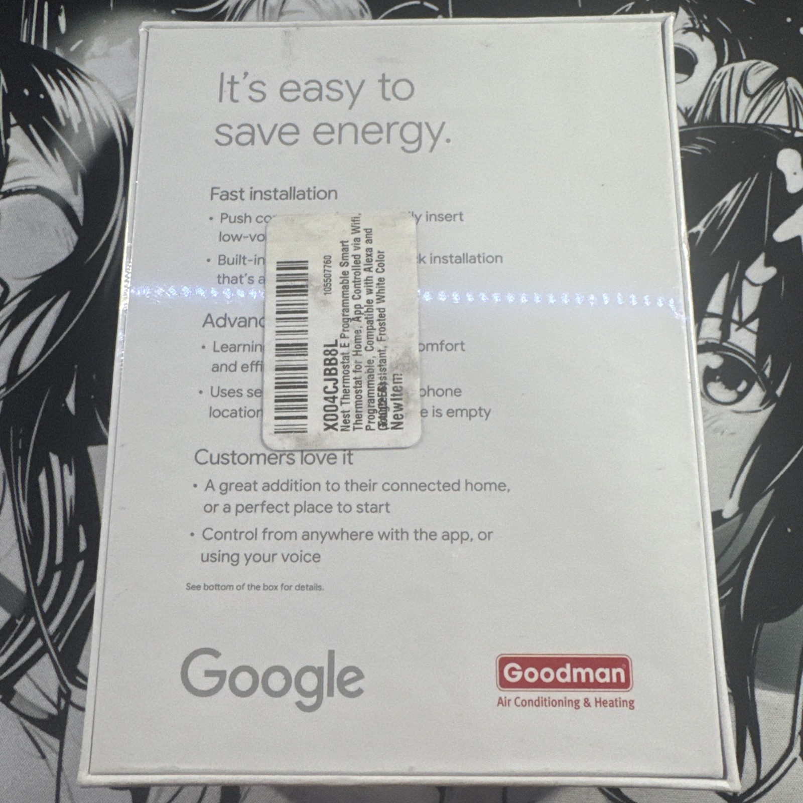 Nest E Smart Thermostat for Home Climate Control