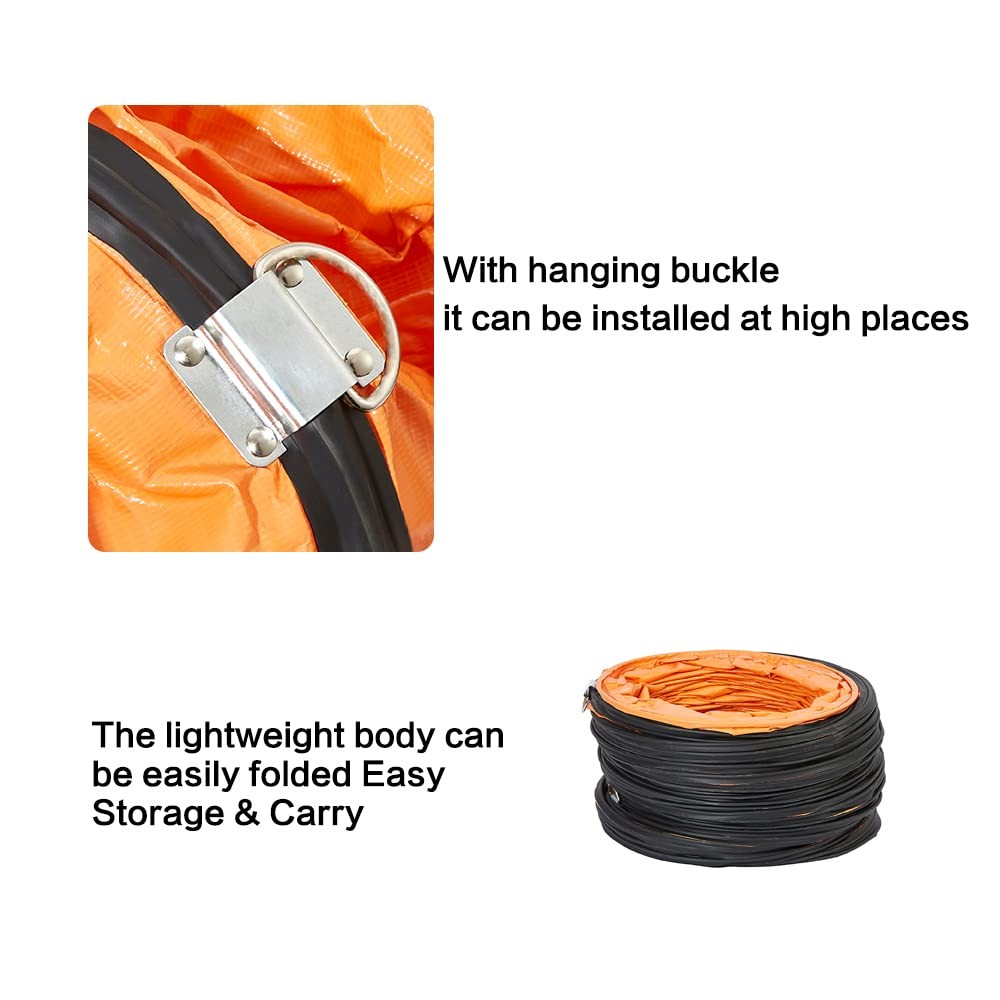Fdtduct Pvc Flexible Duct Hose Hvac Duct Hosing Flame Retardant For Ventilator