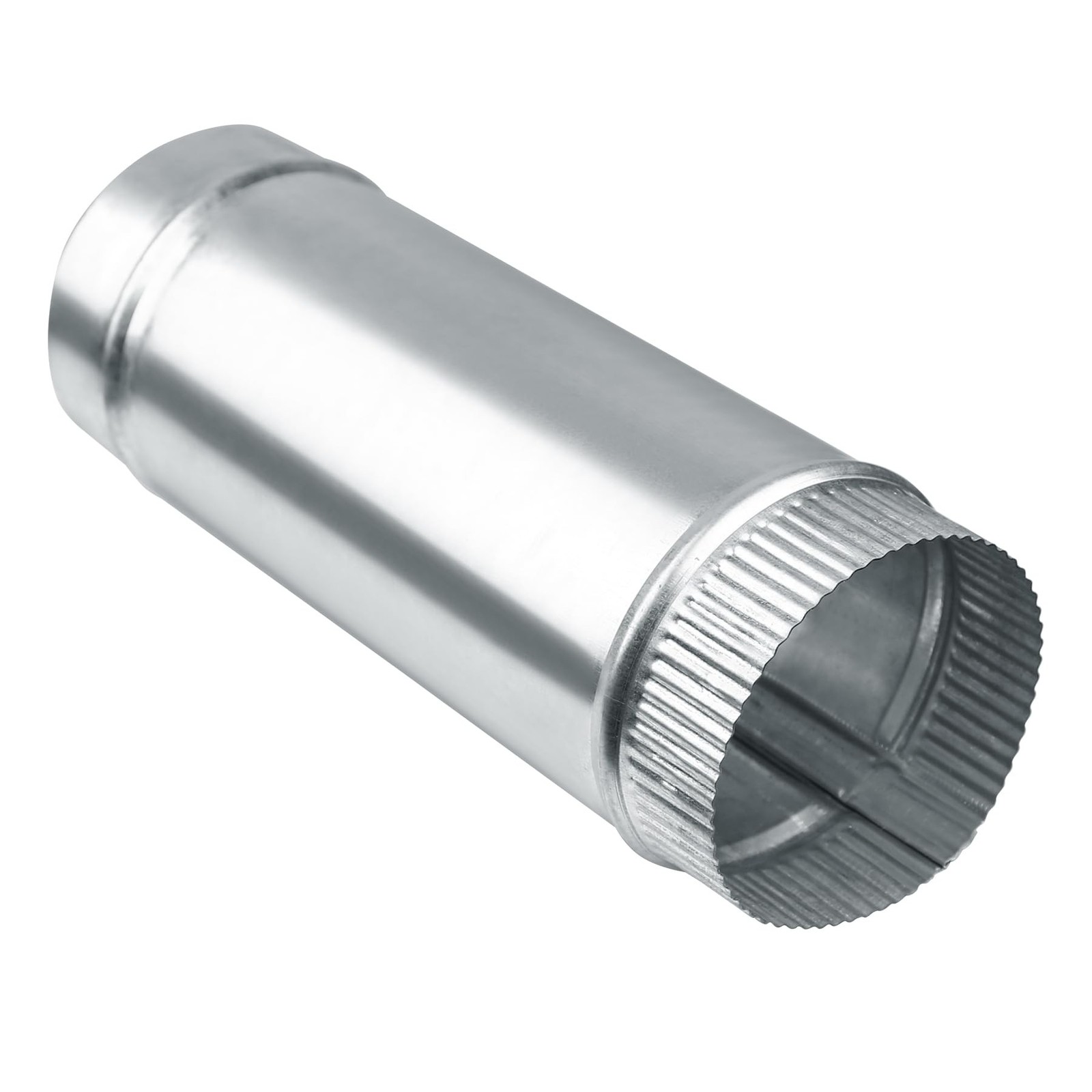 4 Inch Round Dryer Duct, Straight Rigid Galvanized Steel Extendable Duct, Ext…