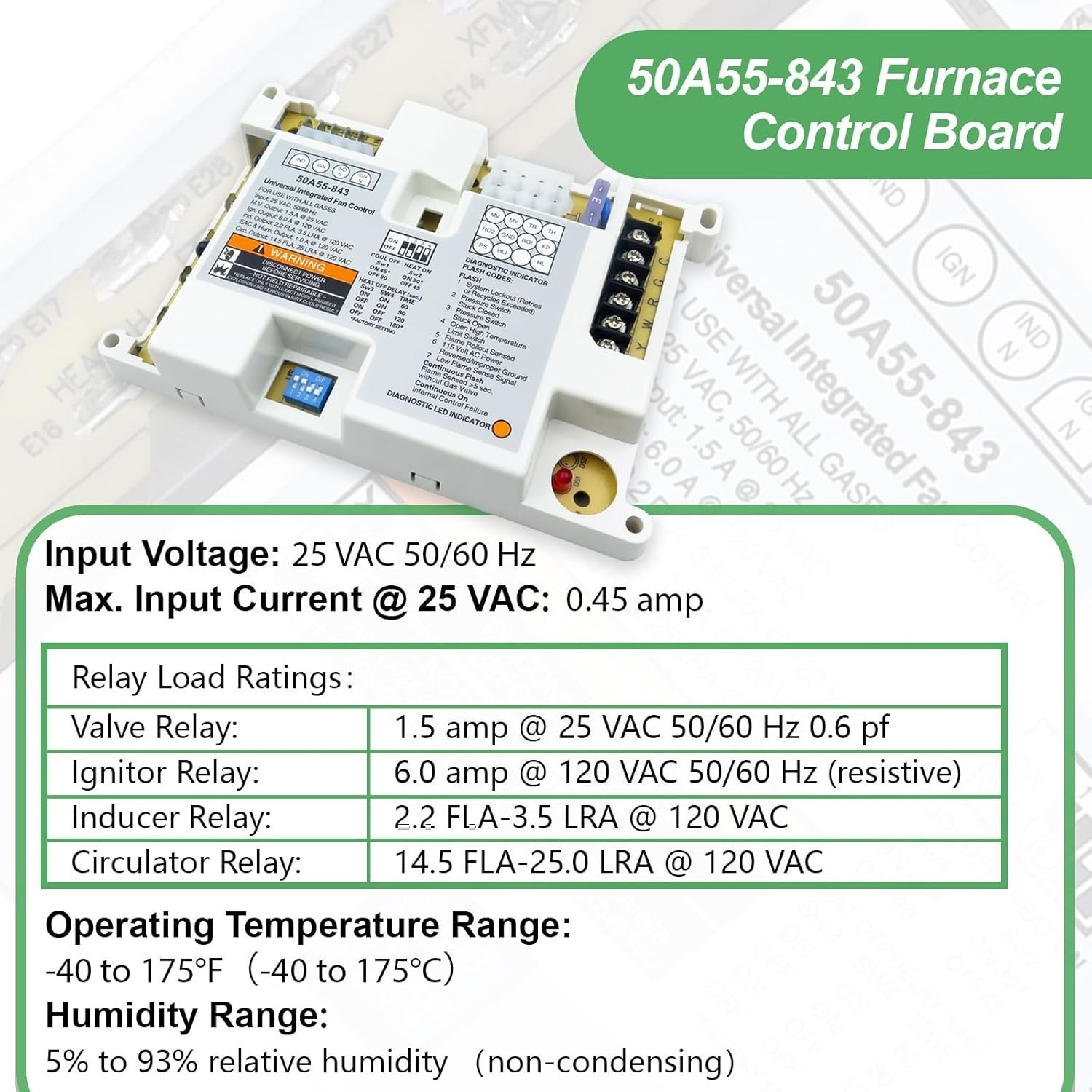 Efficient Replacement Furnace Control Module – Universal Fit for 50A50-55 Models