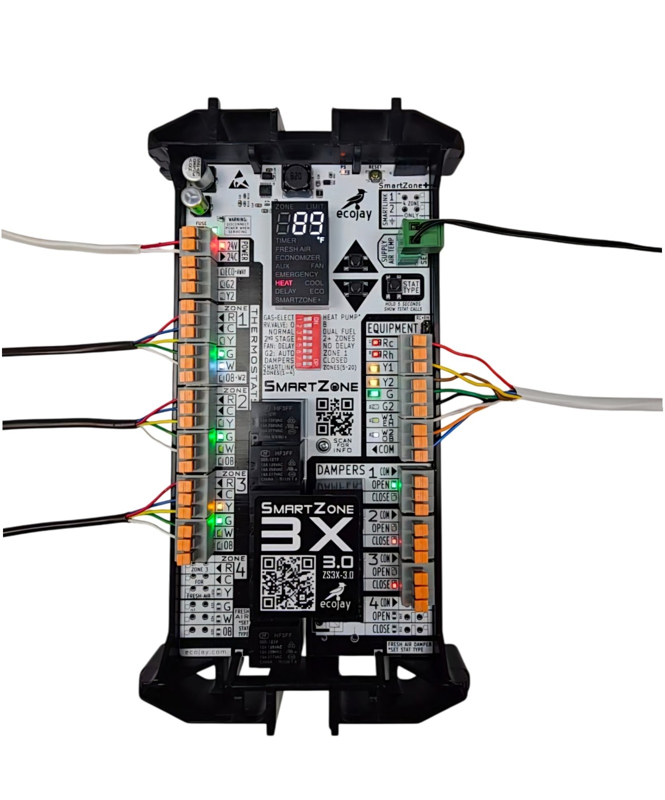 HVAC Zone Control Panel SmartZone-2X 2 Zone damper control universal replacement