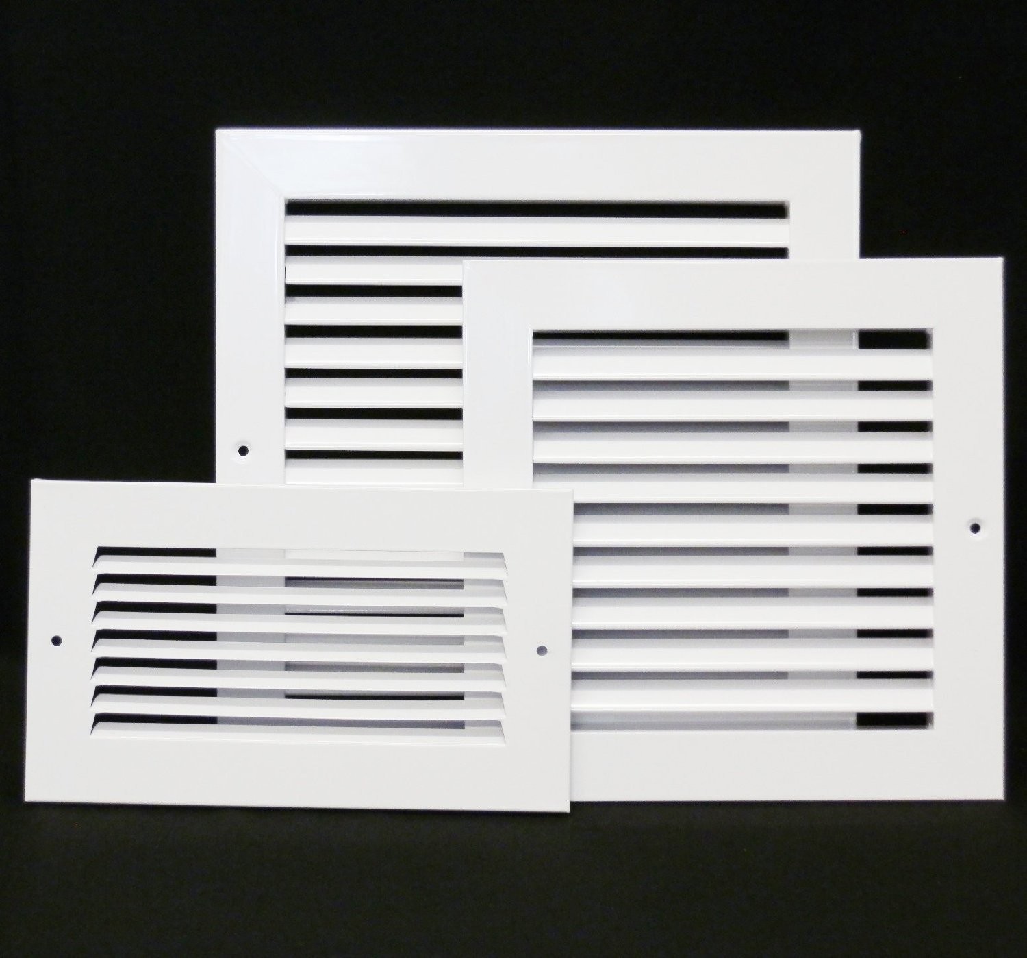 HVAC Premium 10″w X 8″h [Duct Opening] 1-Way Fixed 11.8″L x 9.8″W, White