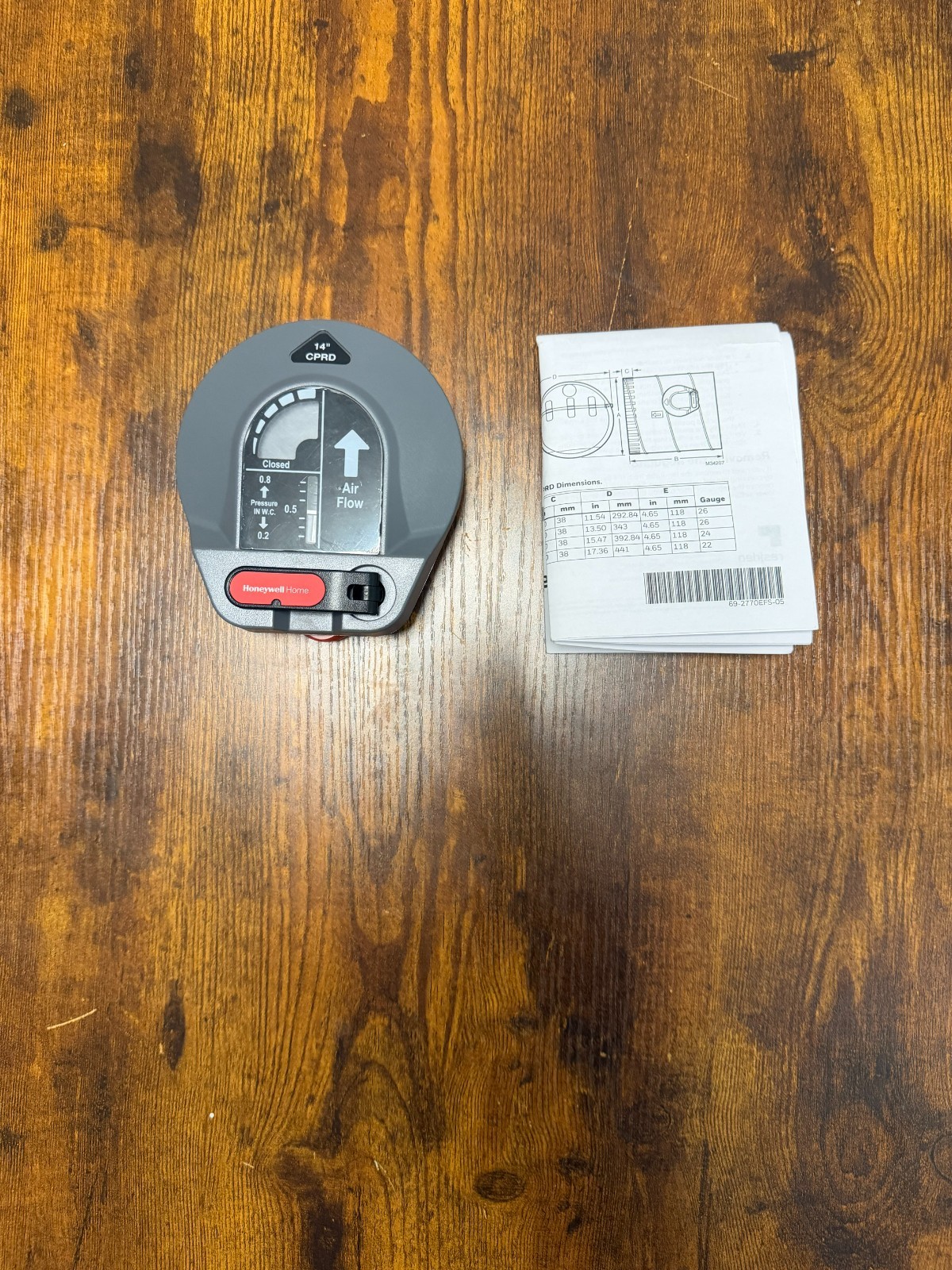 Honeywell home TrueZone CPRD14 14 In. Round Bypass Damper *NEW*