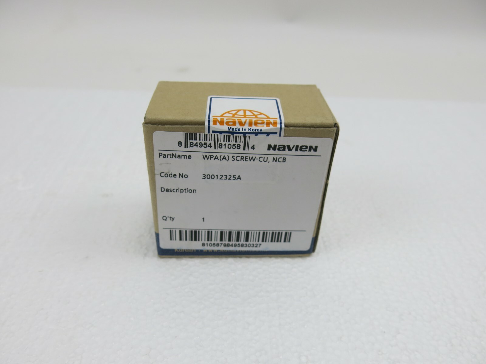 Factory Sealed Navien #30012325A 2nd H/E Inlet Adapter