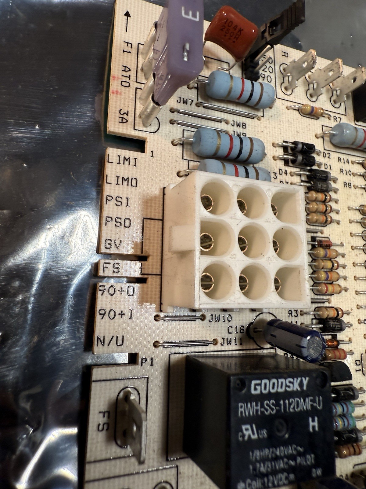 New Goodman Furnace A/C HIS Control Board 9-Pin Connector B1809913S 193031153910