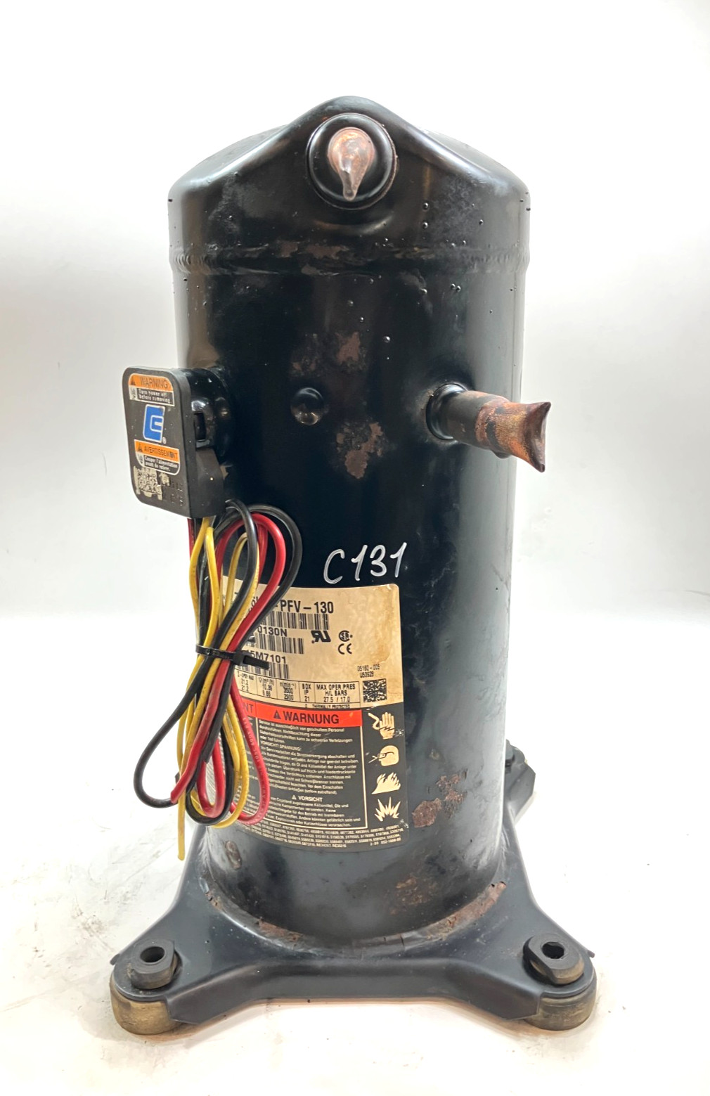 Copeland 3 Ton Scroll Compressor ZR36KC-PFV-130 1 PH 230 V R-22 used #C131