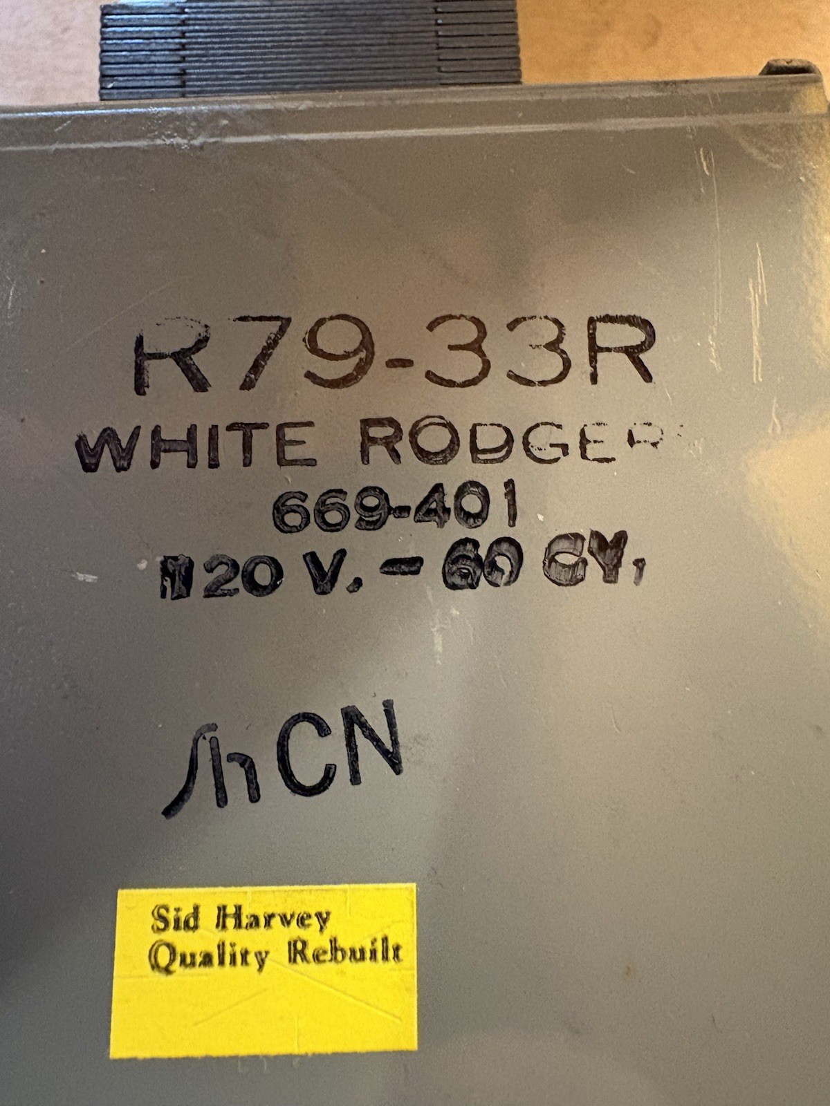 NOS SID HARVEYS WHITE RODGERS R79-33R CAD CELL RELAY MODEL 669-401 [10132]