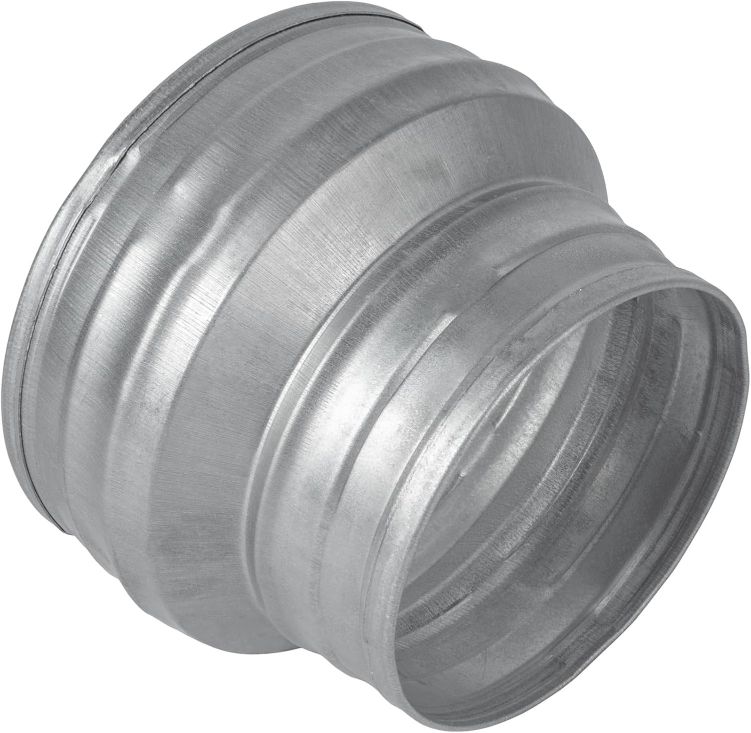5″ to 4″ Inch round Duct Reducer – Male Fit Galvanized Steel Pipe Increaser – Co