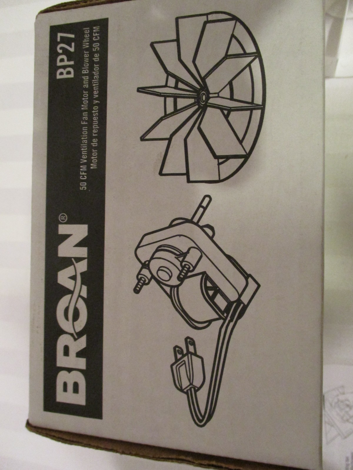 BP27 Broan Nautilus Vent Bath Fan Motor
