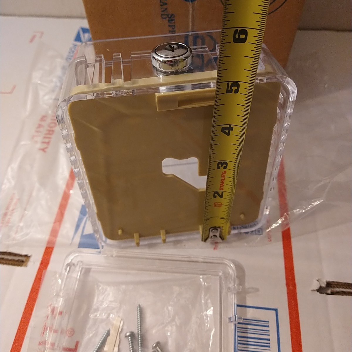 BTG-EK Thermostat Guard 3-7/8 x 3-1/2 x 2-1/2 Inch Inner Dimensions Key Locking