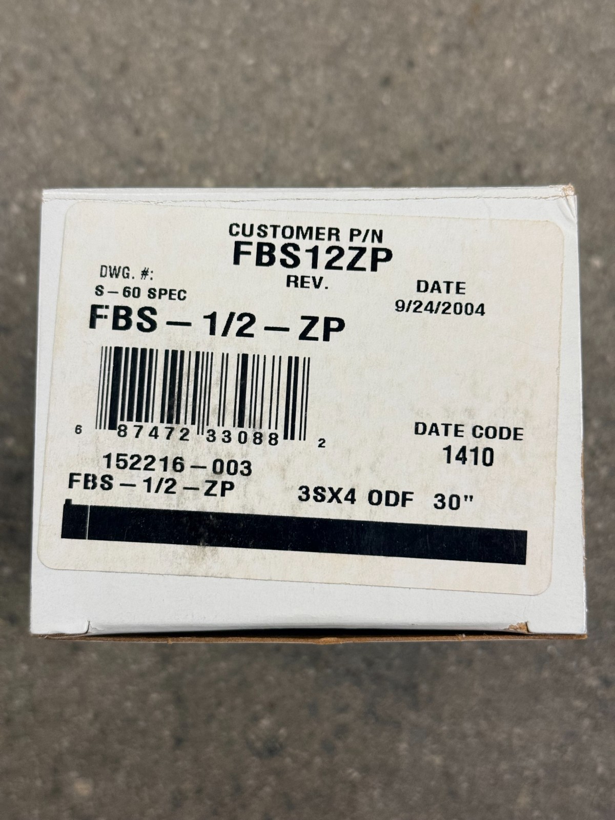OMNITEAM /EXPANSION VALVE OEM PARTS FBS-1/2-ZP – 1/2 X 3/8 NEW TXV -R404A
