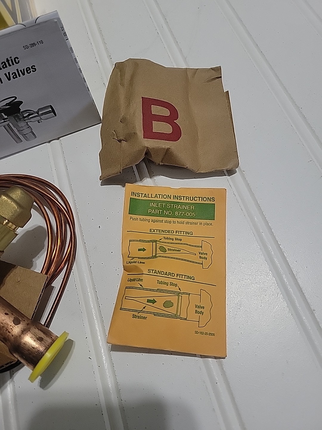 Parker ECE-D-VW Nominal Capacity 5 To 8 Ton 5/8” X 7/8” ODF Solder W/Strainer