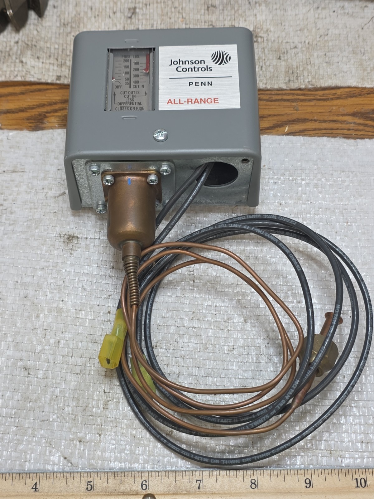 NEW JOHNSON CONTROLS P70AA-118C HIGH PRESSURE CONTROL, NEW NO BOX