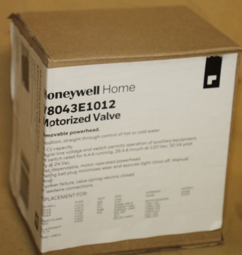Honeywell Home Motorized Valve model V8043E1012 3/4”Sweat Zone Valve Brand New