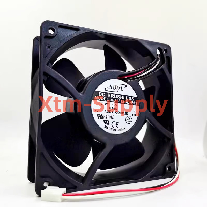 1pc brand new ADDA AD1212UB-F53 DC 12V 0.70A 2pin 120x120x38mm 12cm cooling fan