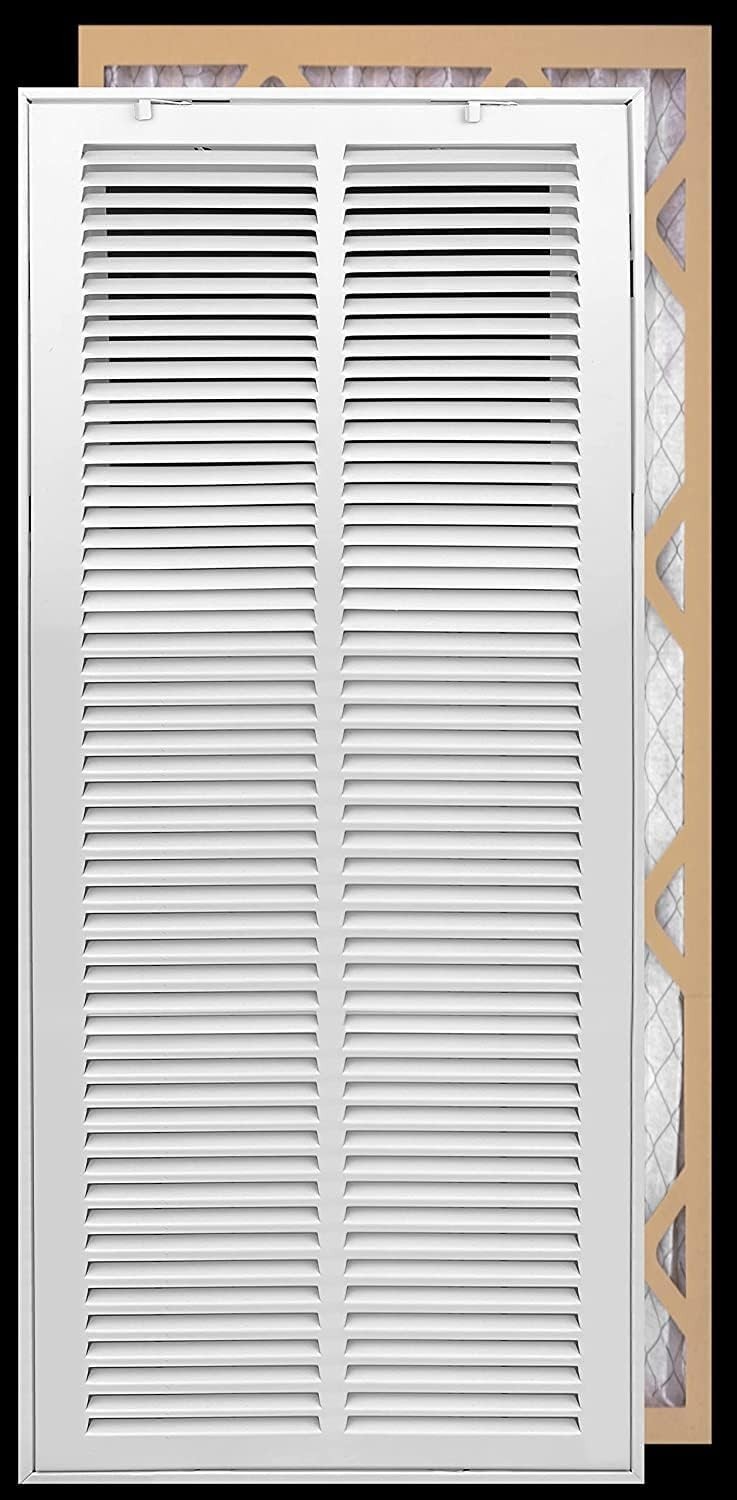 Fits 14×30 Duct Opening | Filter Included Steel Return Air Filter Grille
