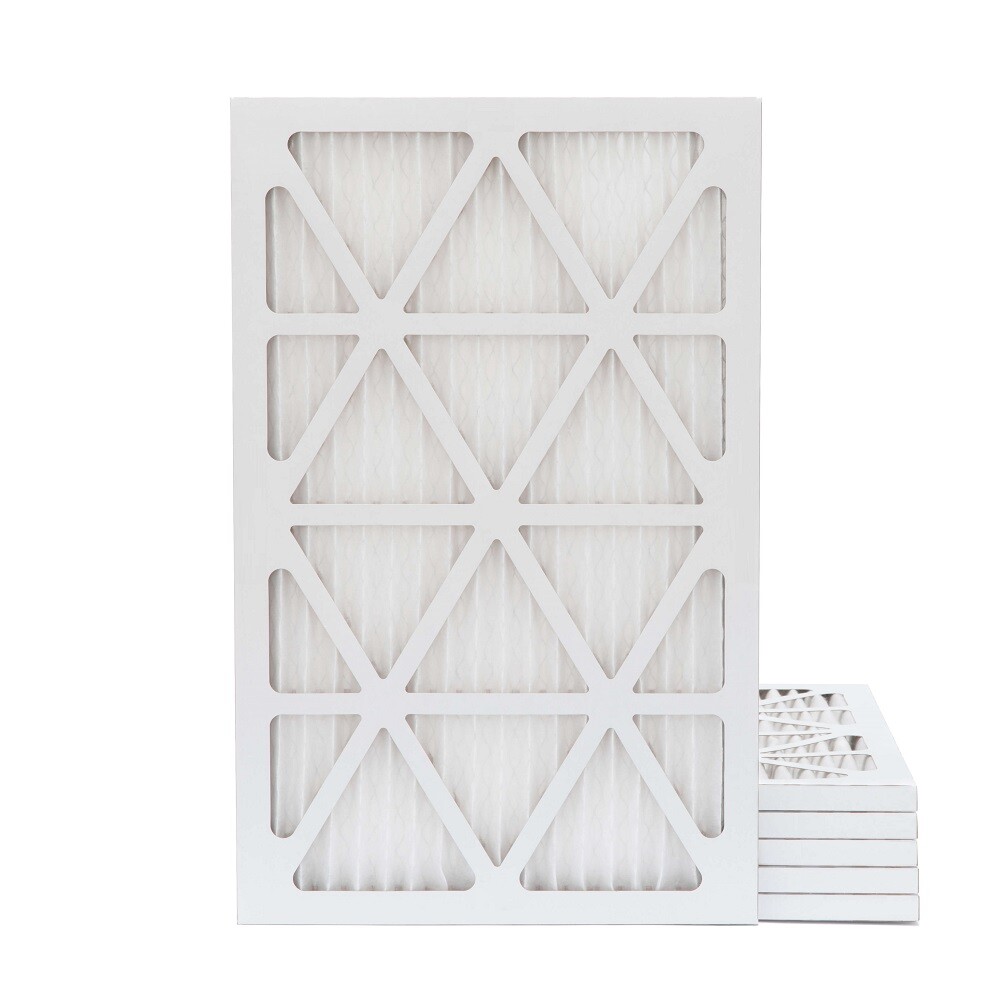 16X25X1 MERV 13 Pleated AC Furnace Air Filters. 6 Pack. Made in USA
