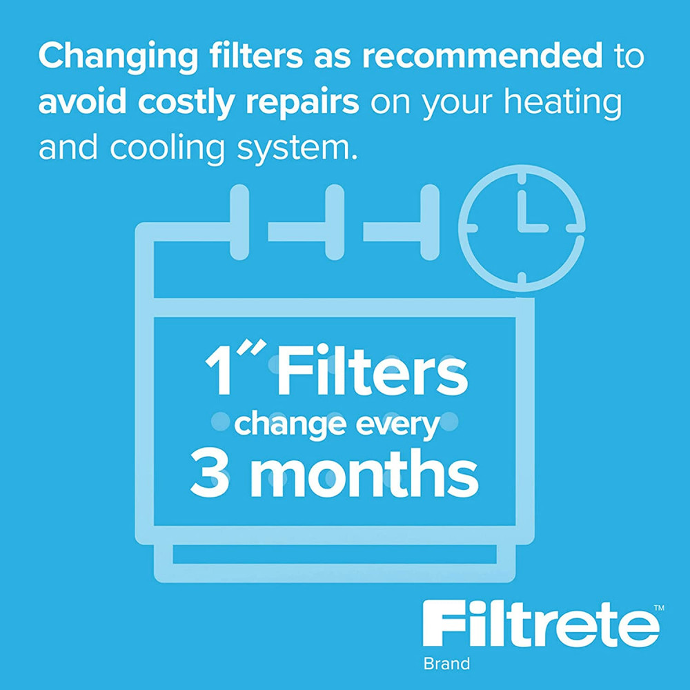 Filtrete 18x24x1, AC Furnace Air Filter, MPR 300, 6 Count TOTAL 6 PACK , White