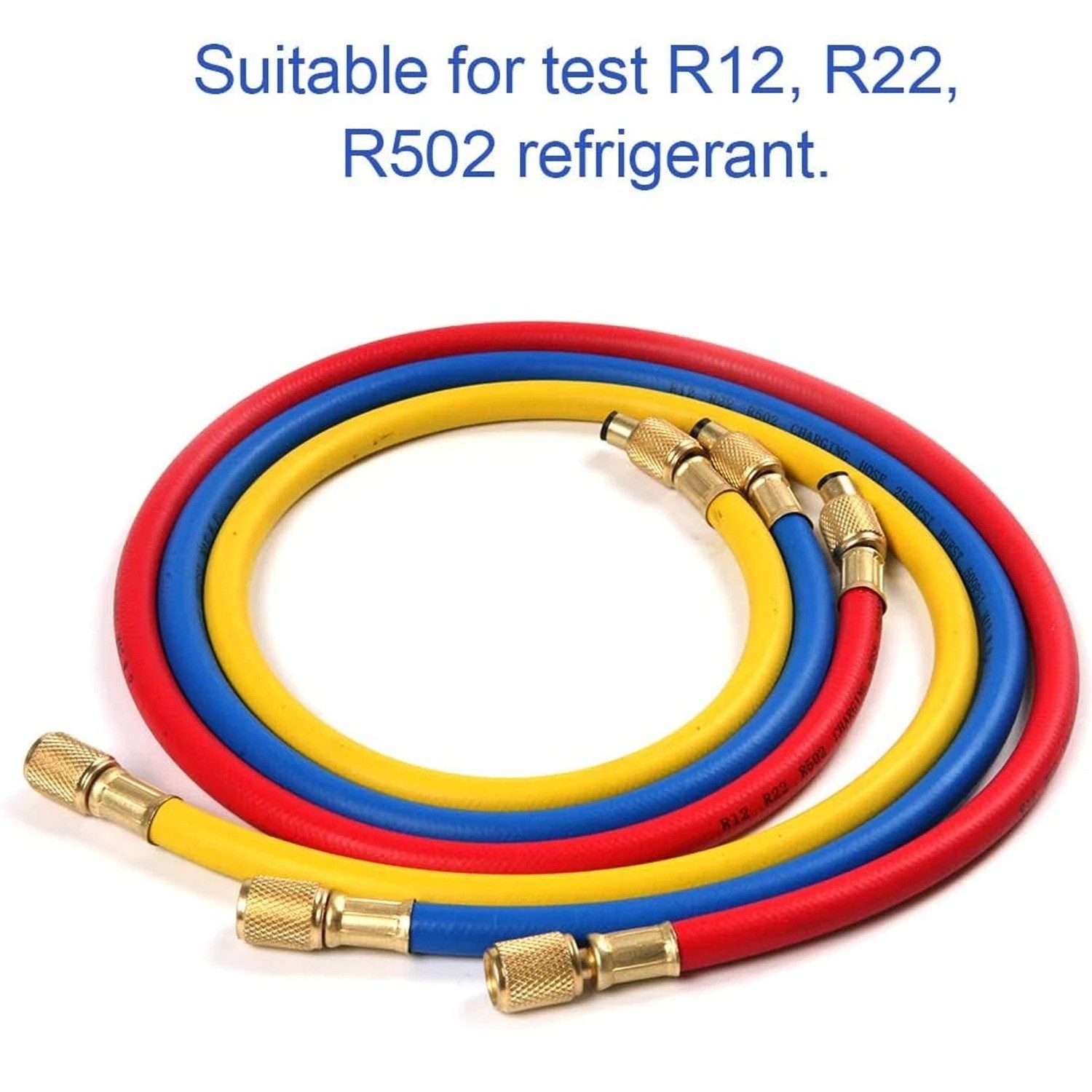 Yellow Jacket 29986 Plus II 1/4″ Charging Hose with Compact Ball Valve 72″