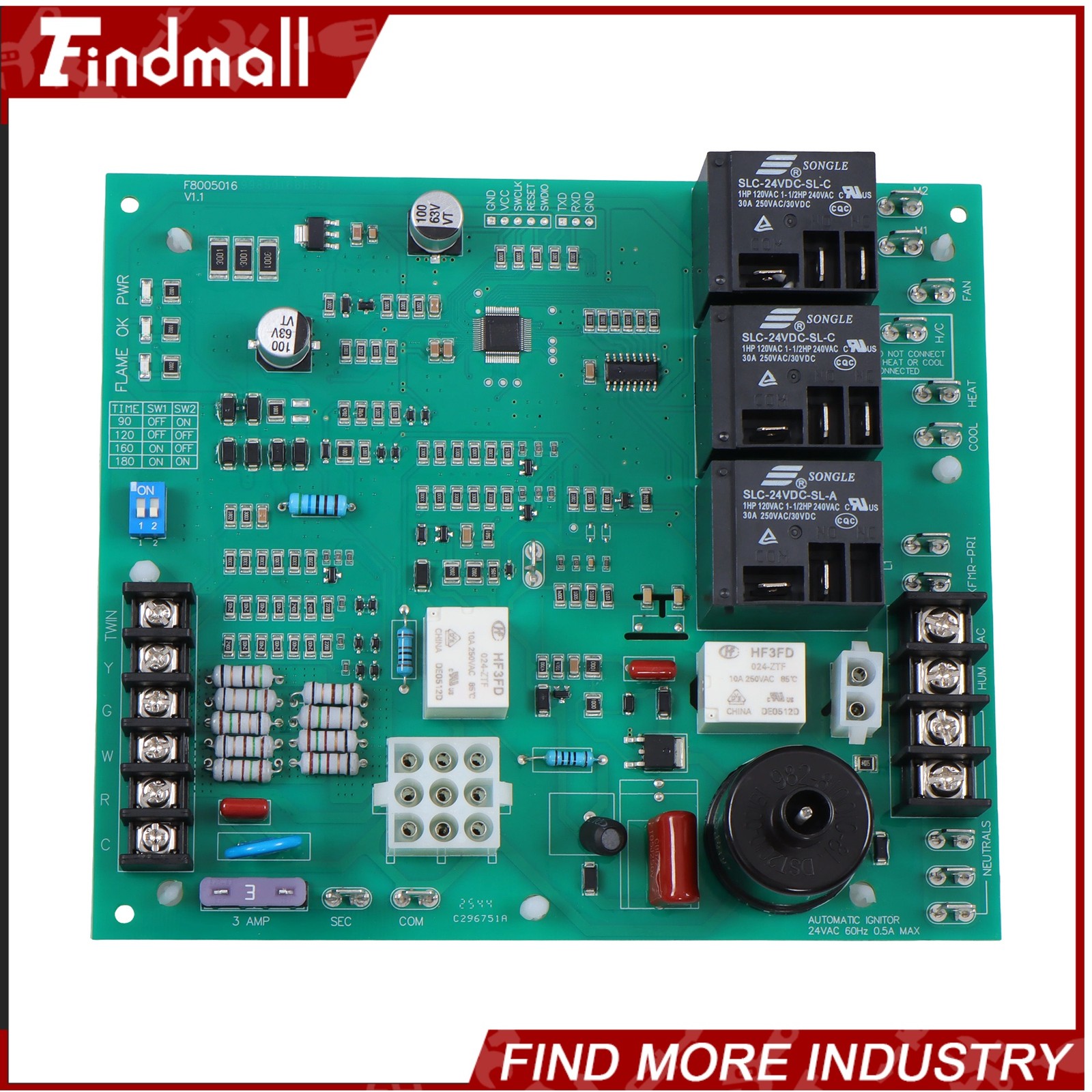 Ignition Control Circuit Board Furnace Control Board ICM292 62-24140-02 62-24140
