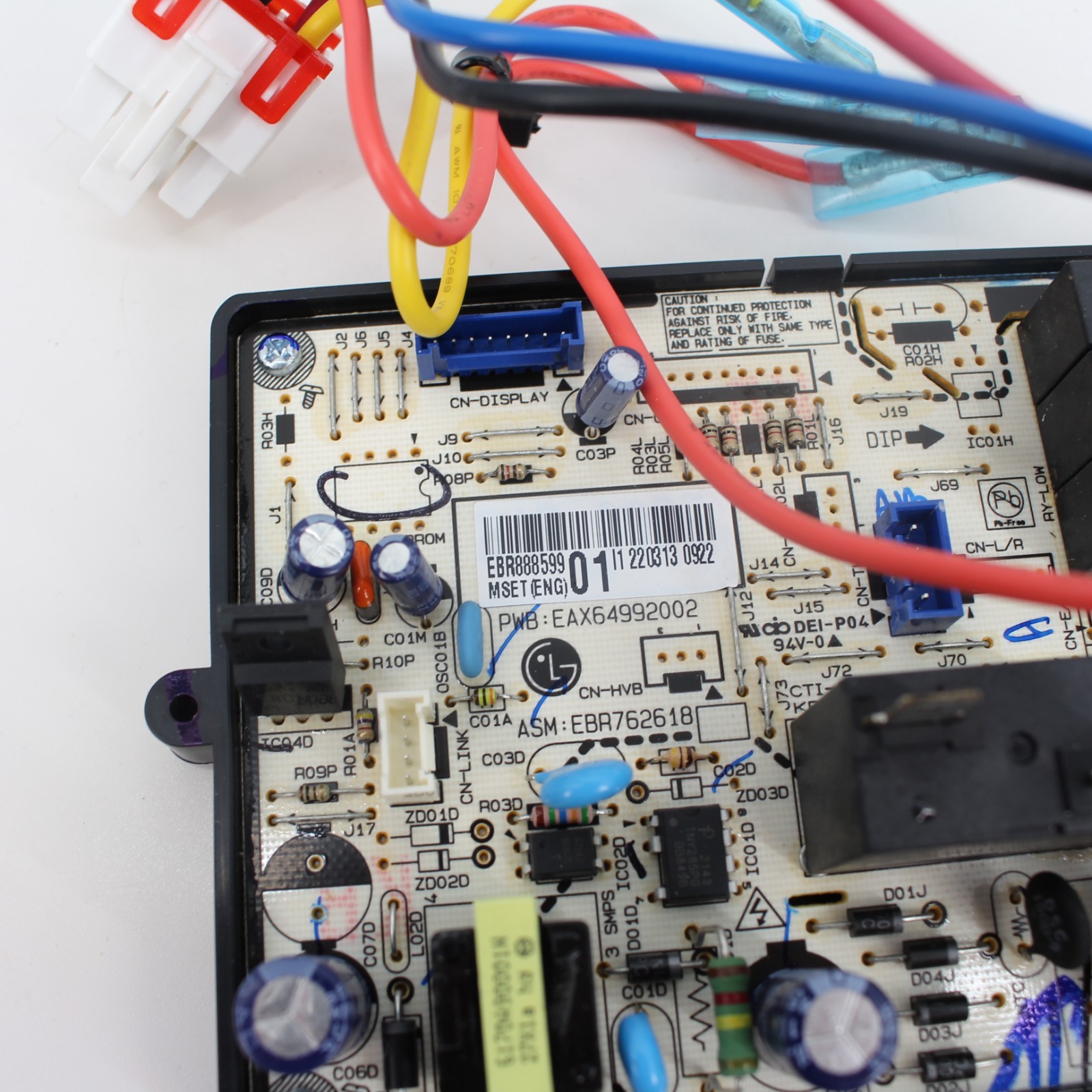 LG AC LW6017R Main Power Supply Board ( EAX64992002 ) Wire Harness Tested