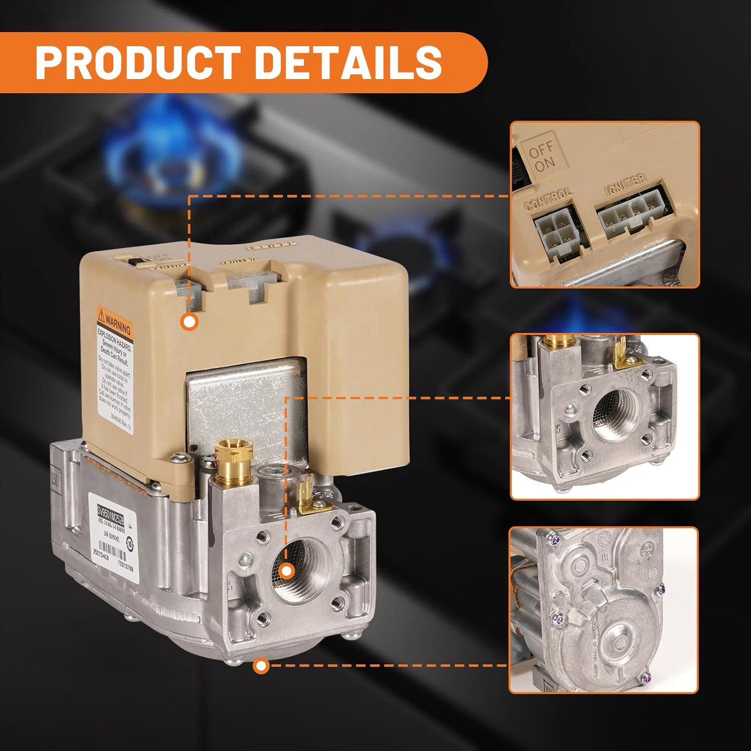 SV9501M2528 Furnace Gas Smart Valve for Honeywell SV9500 SV9501 SV9502 2024-2026