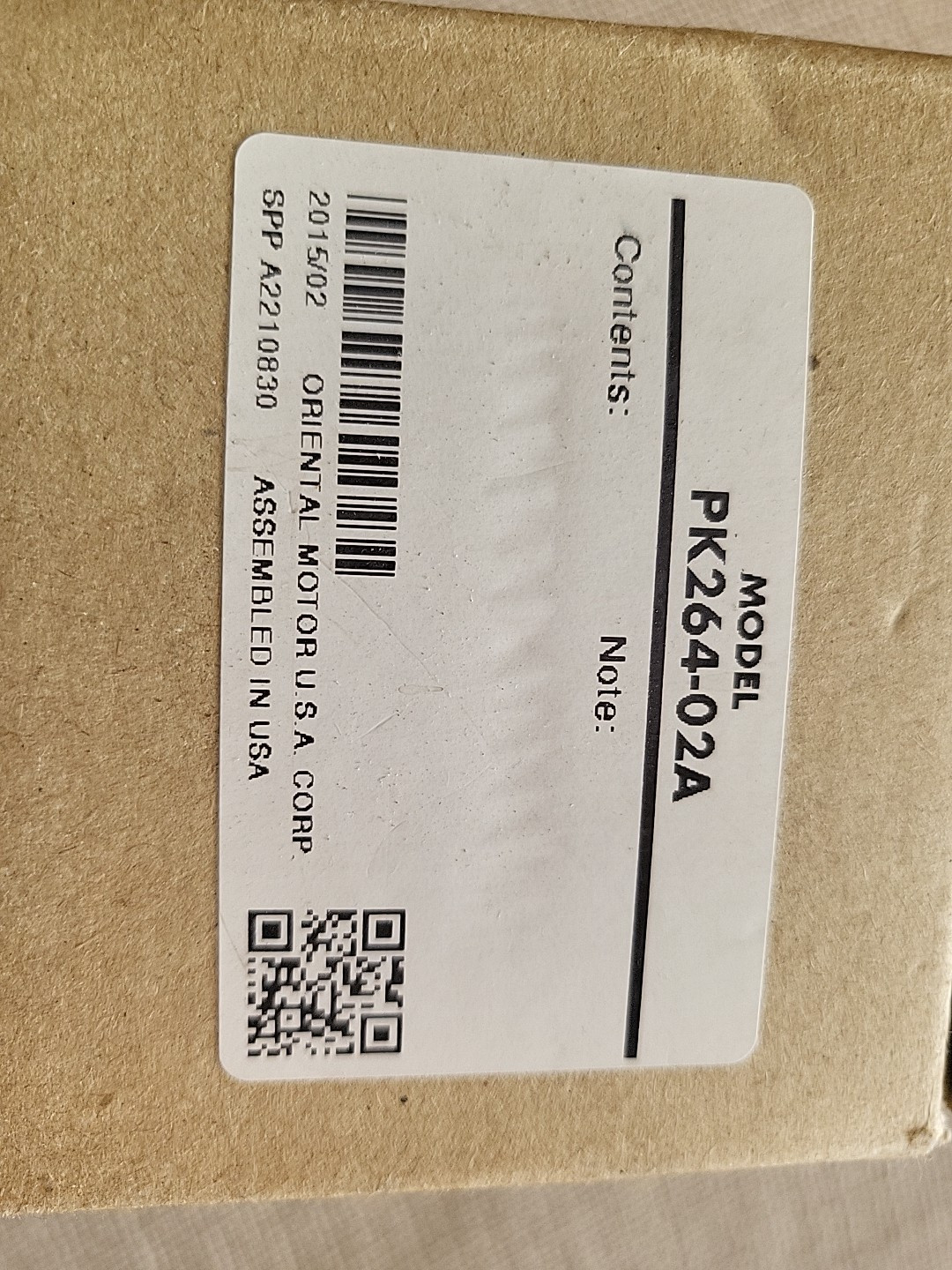 Oriental Motor PK264-02A 2 Phase 1.8 Step Vexta Stepping Motor