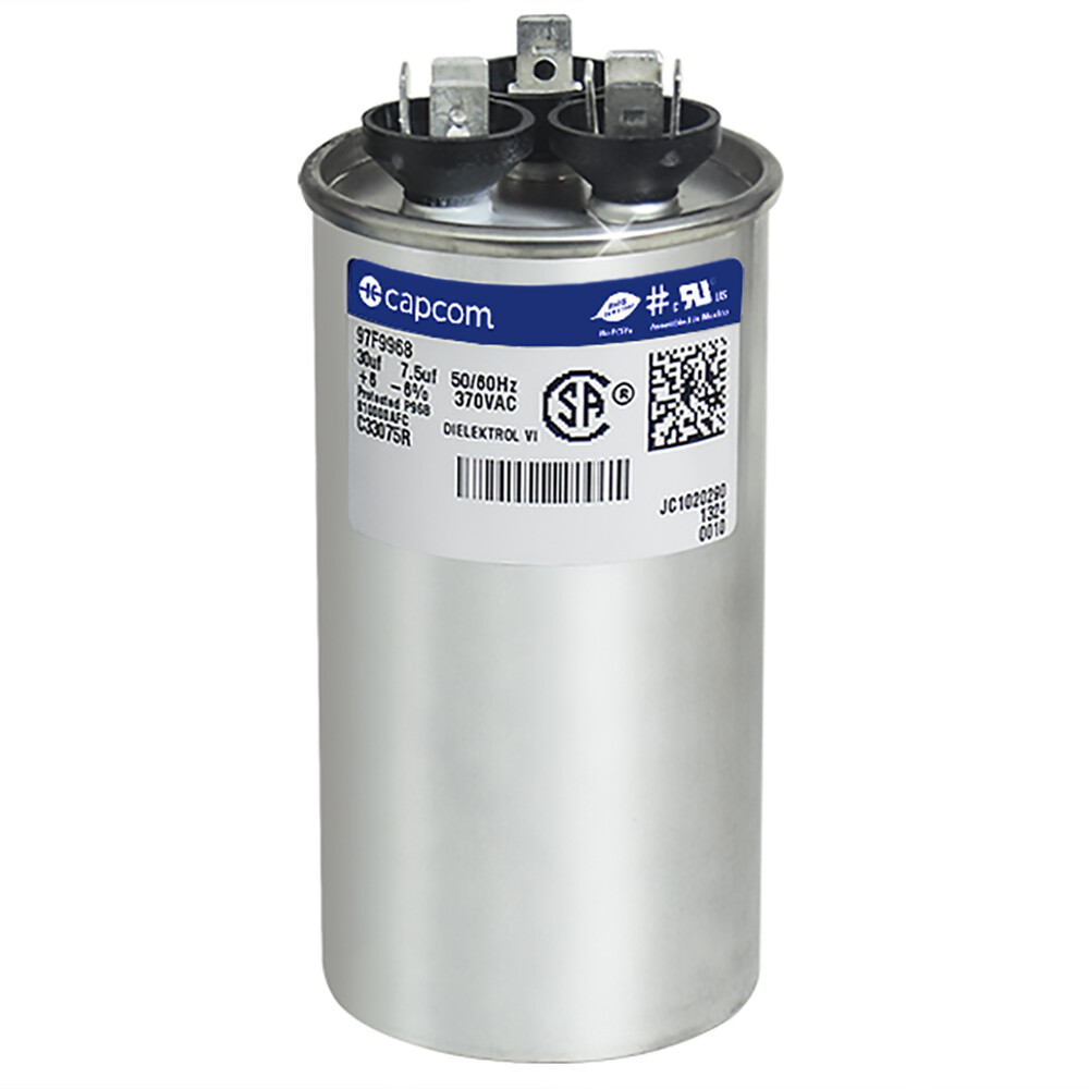 American Standard Capacitor 30/7.5 uf MFD x 440 VAC # 97F9982 Genteq Replacement