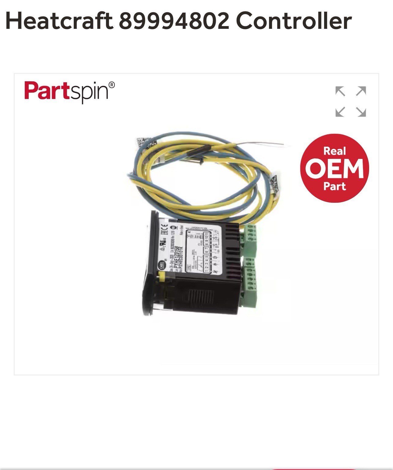 89994802 Heatcraft Temp Controller Genuine OEM HTCR89994802 Brand New