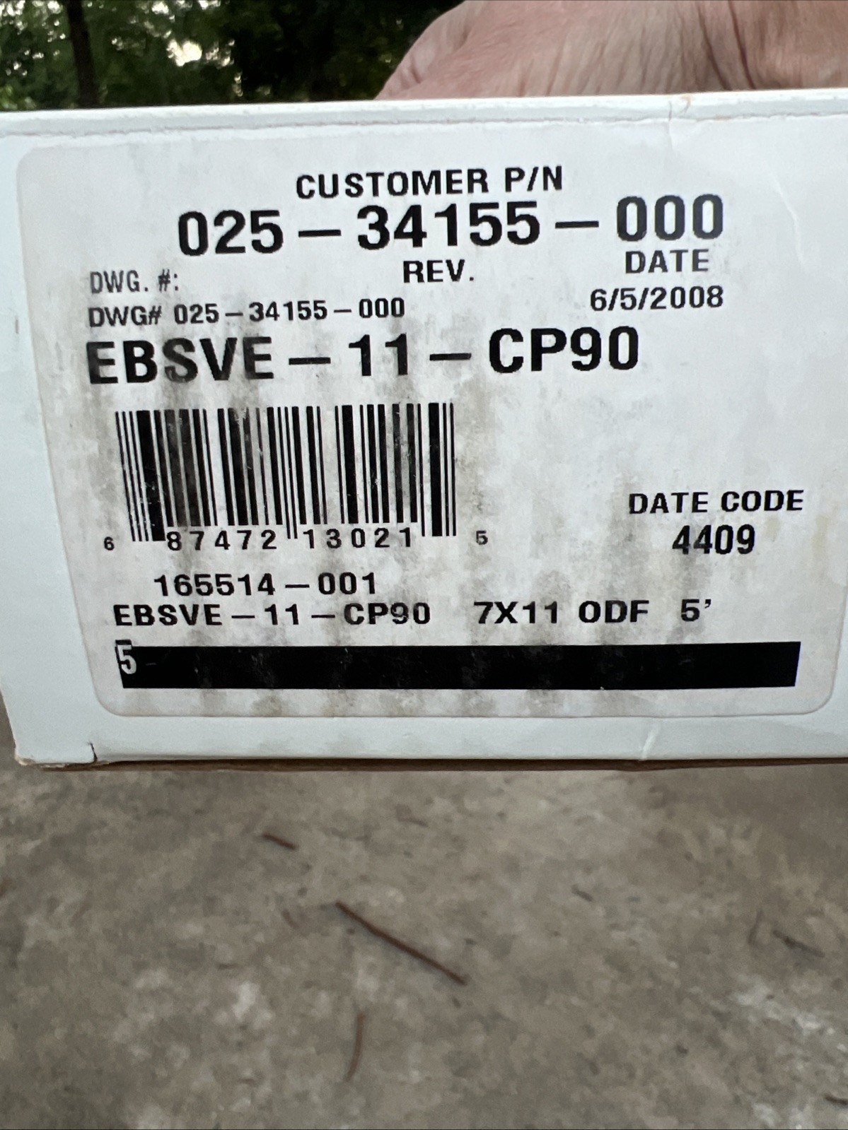 Sporlan EBSVE-11-CP90 TXV Expansion Valve 7/8” x 1-1/8” ODF 5’ Capillary NEW NOS