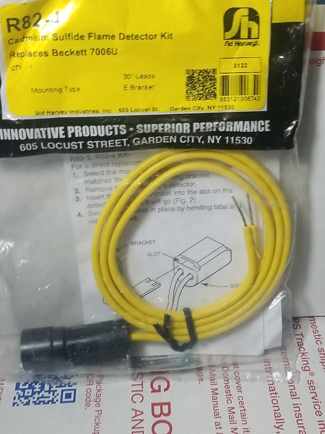 Sid Harvey #R82-4 Cadmium Sulfide Flame Detector Kit