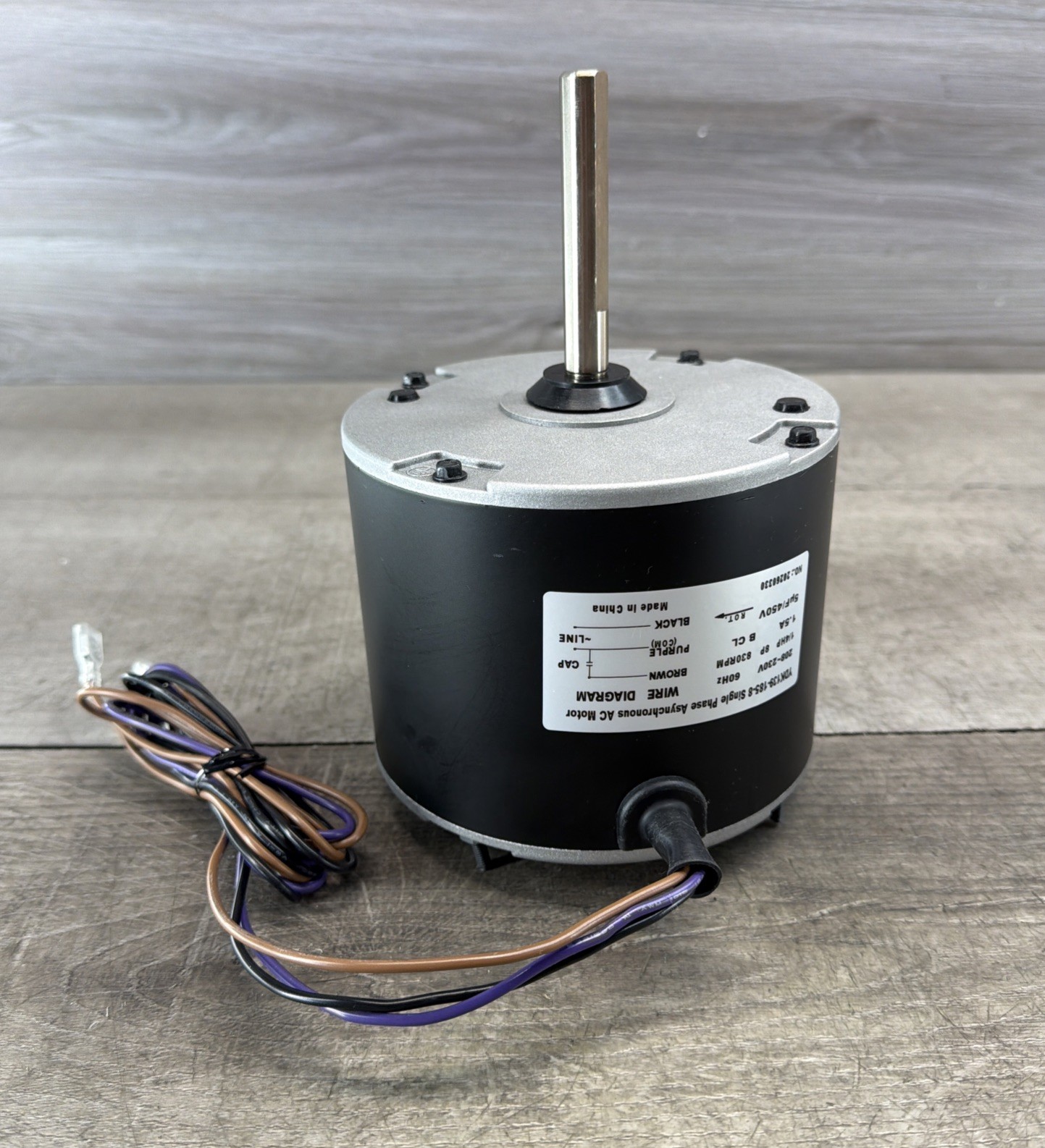 1/4 HP Condenser Fan Motor 0131M00061SP 830 RPM 230V YDK139-185-8 Broad Ocean