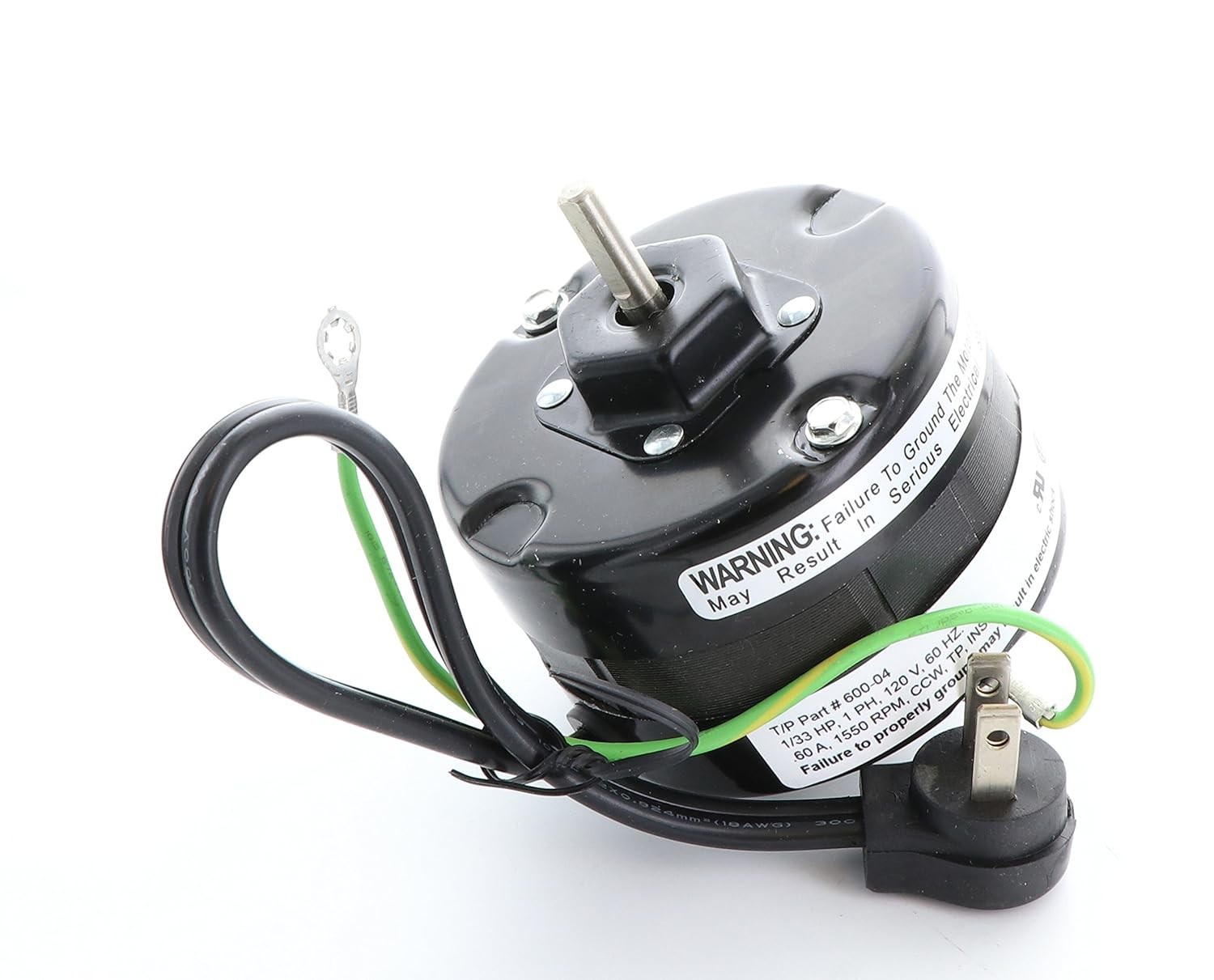 Exhaust Fan Motor Alloy Steel 1550 RPM 120V Replacement for NuTone