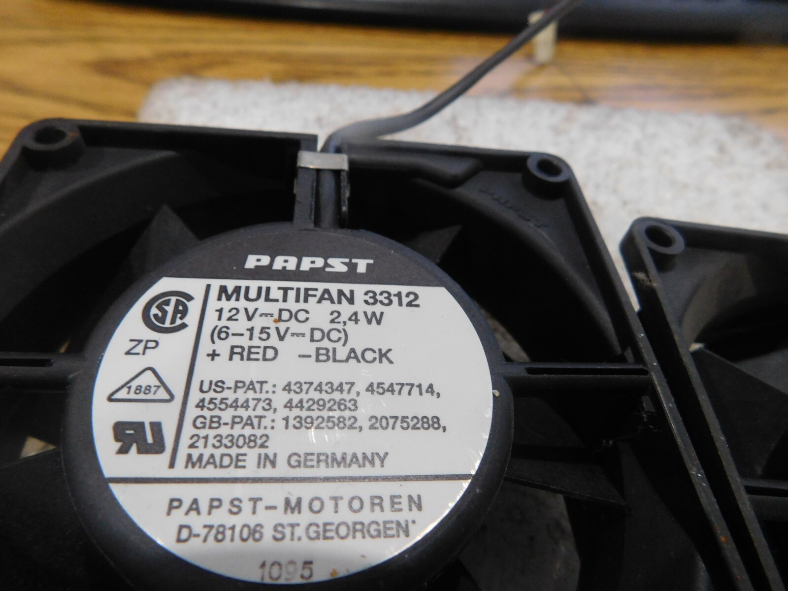 Lot of Papst / Papst – Motoren Multifan 3312 Fan. 12V DC, 2.4W. Qty. 2