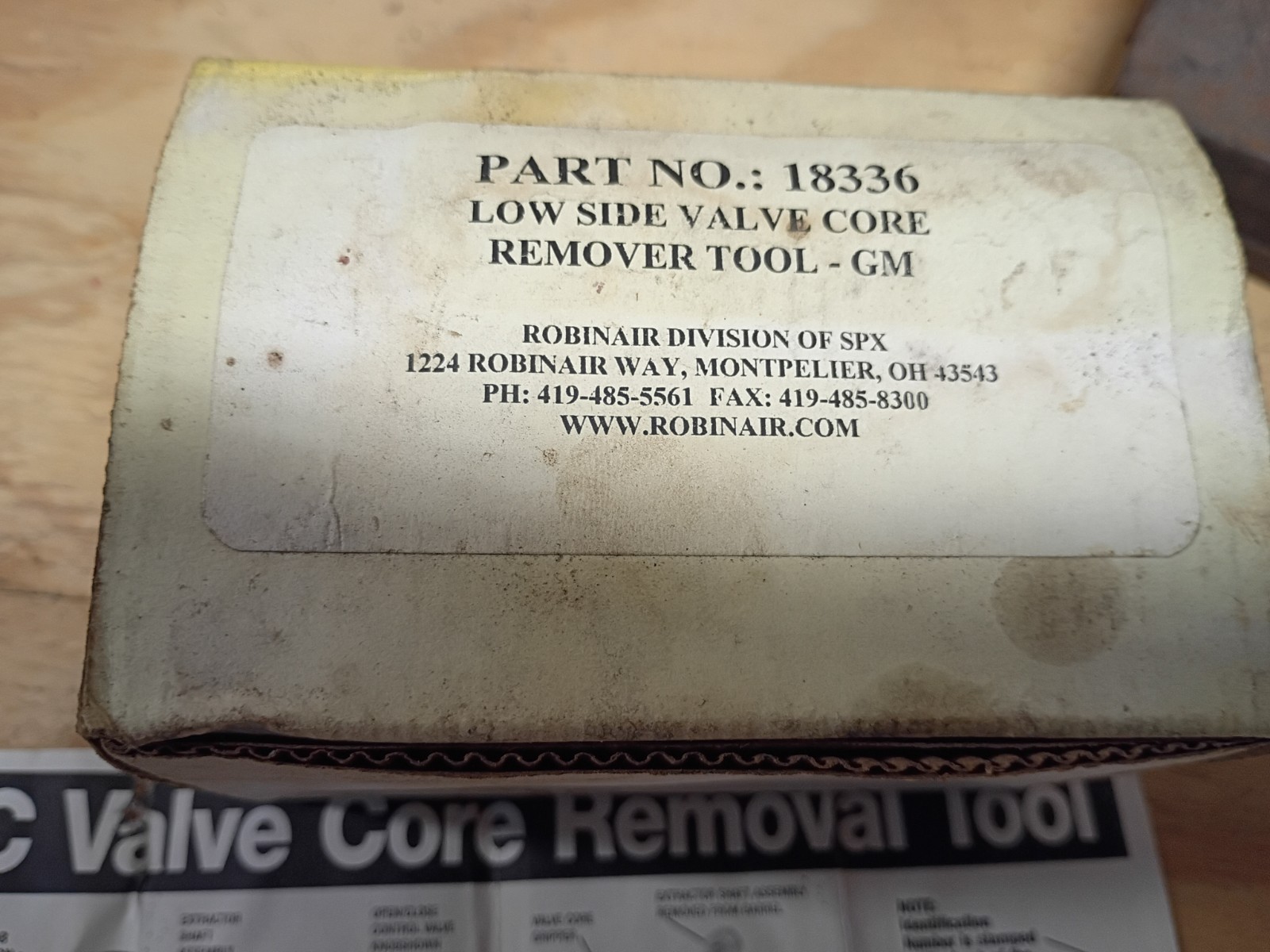 ROBINAIR Valve Core Removal Installation Tool R134A LOW SIDE 18336 COUPLER USA