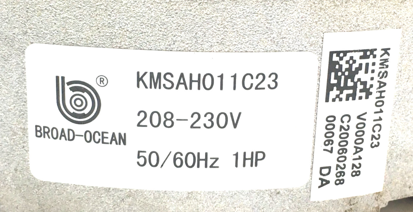 BROAD-OCEAN ZWK702E0756501 ECM Module ONLY S1-32436223465 230V 1HP used #J022