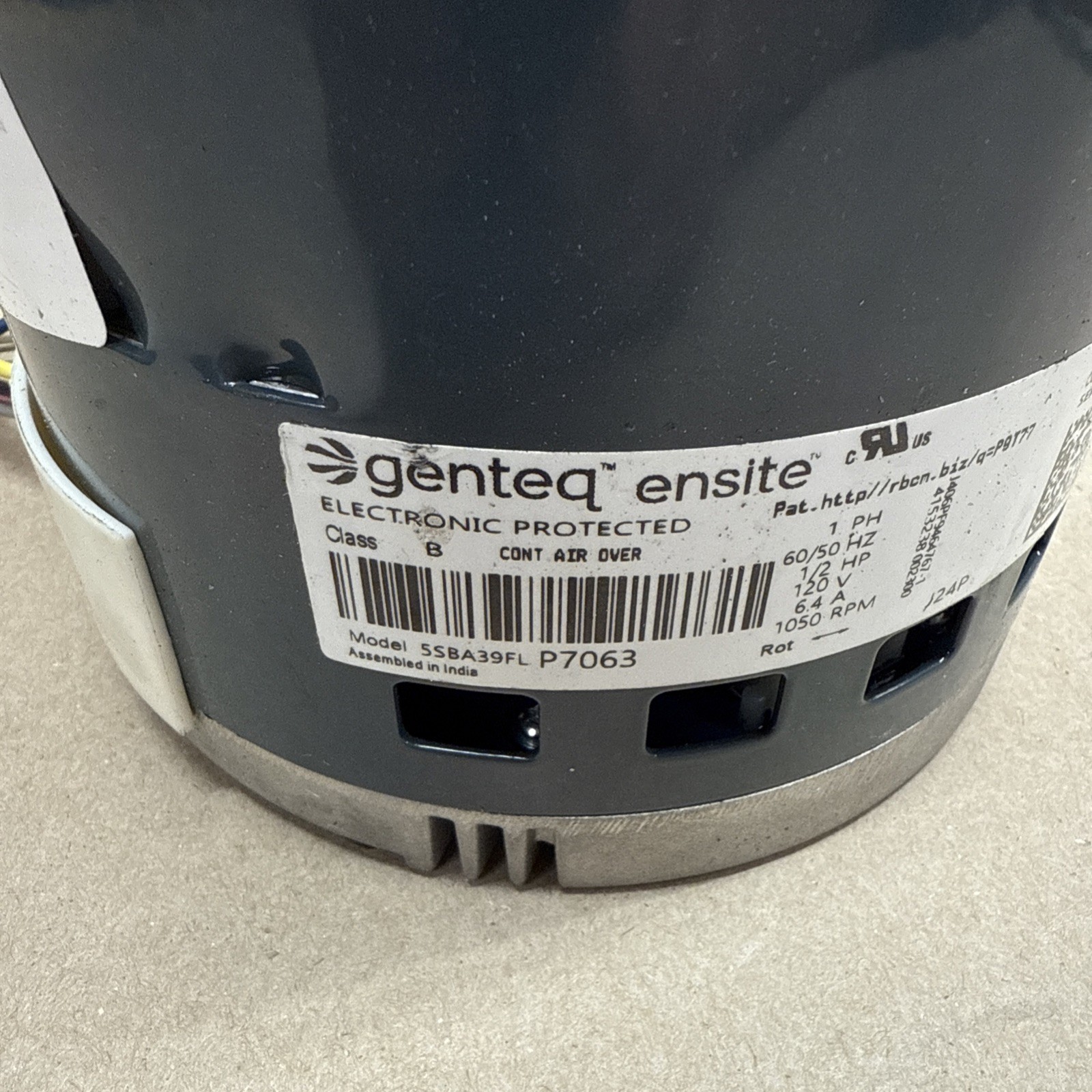 Genteq Ensite KF17 5SBA39FLP7063 Blower Motor 624531-03 120V CCWLE **2023**