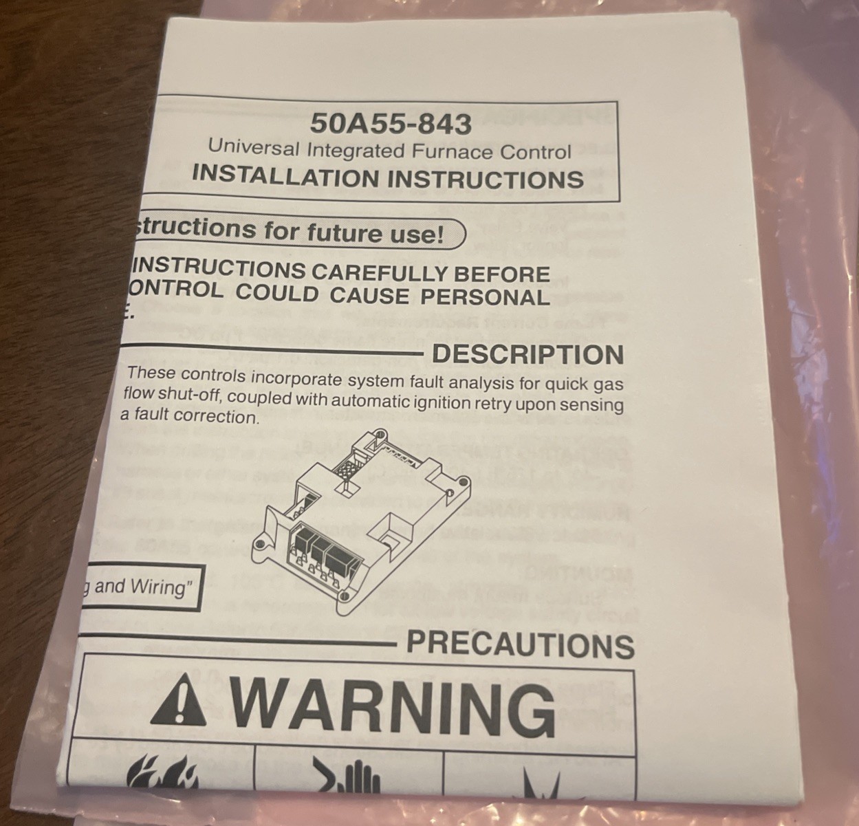 White Rodgers 50A55-843 Universal Integrated Furnace Control