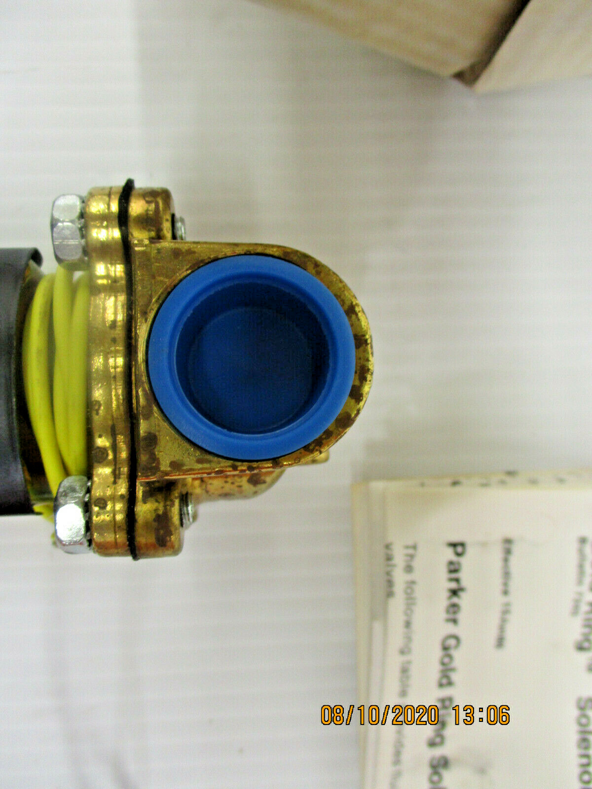 New, PARKER 12F2302148ACFEC05, GOLD RING 3/4 X 3/4 SOLENOID VALVE
