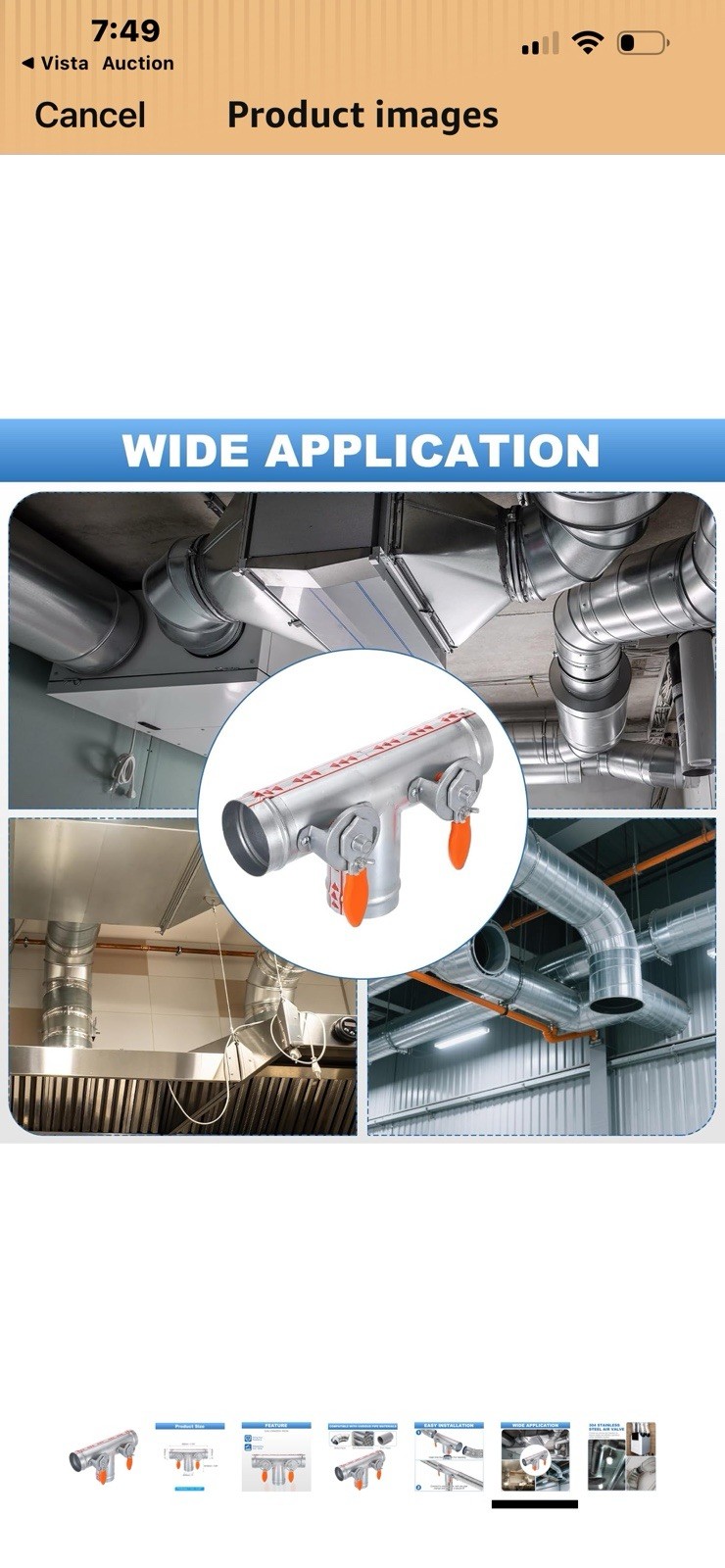 6 Inch OD 3 Way Splitter T-Shaped Manual Volume Damper for Vents Fans