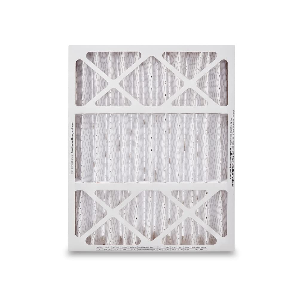 Honeywell Home 20x25x4 MERV 8, AC Furnace Air Filter, 3 PACK 4.4″ x 25″ x 20″