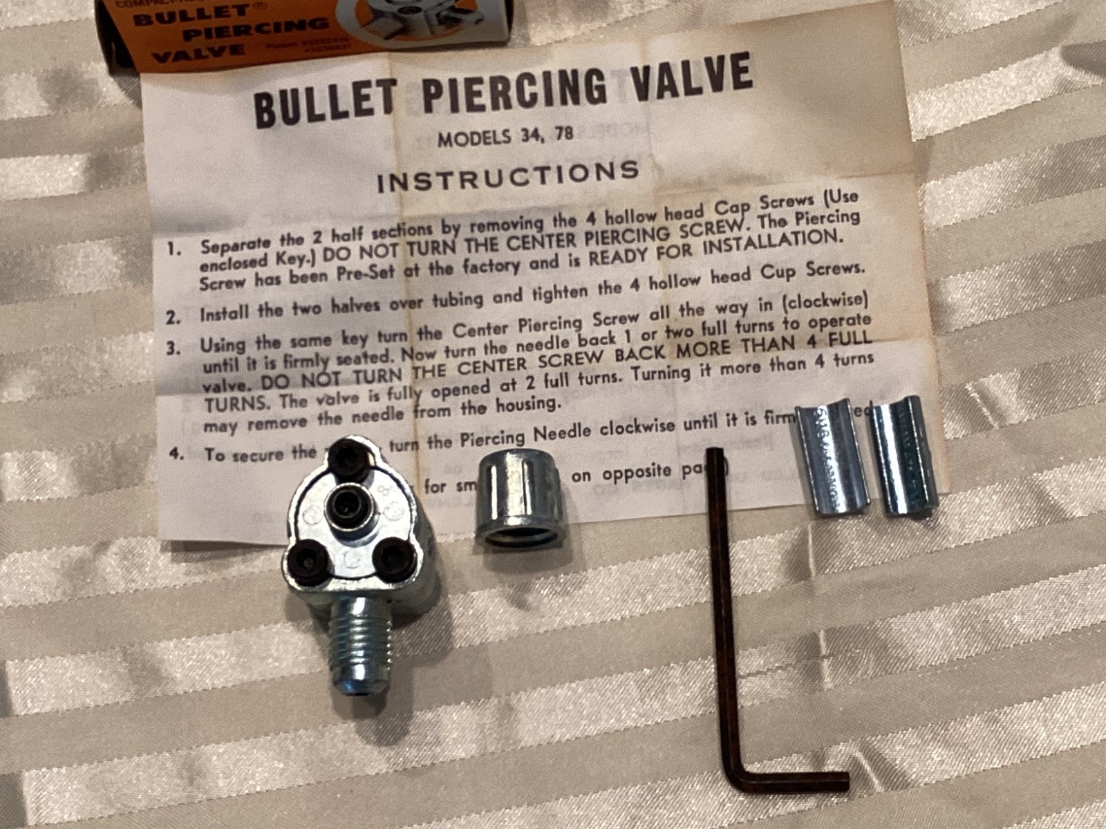 Lot of 3 Supco BPV31 Bullet Piercing Valve for 1/4”-3/8” Tubing-New Old Stock