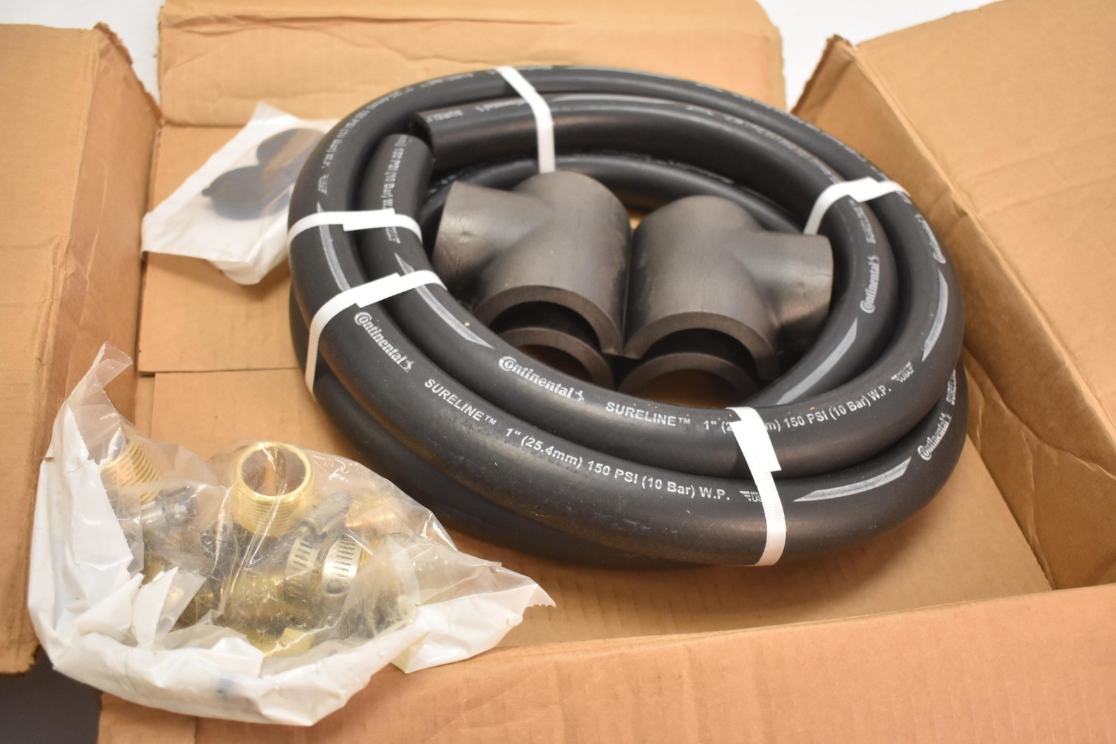 Geo-Flo GHK-1L Hose Kit 1101 Heat Pump HVAC 1 In FPT Connections Black Brass
